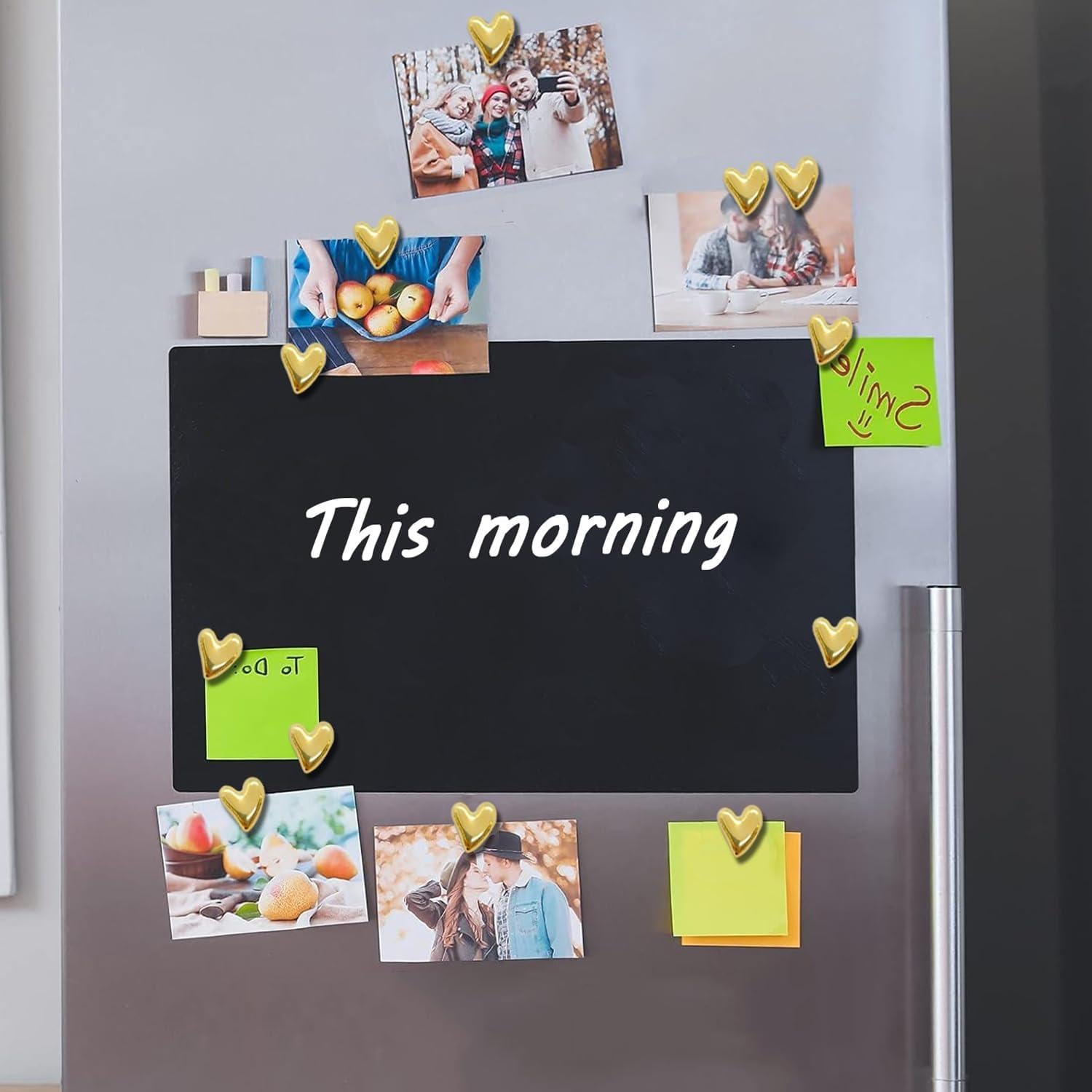 30 Imanes de Corazón Dorados HWAQHDYL para Refrigerador