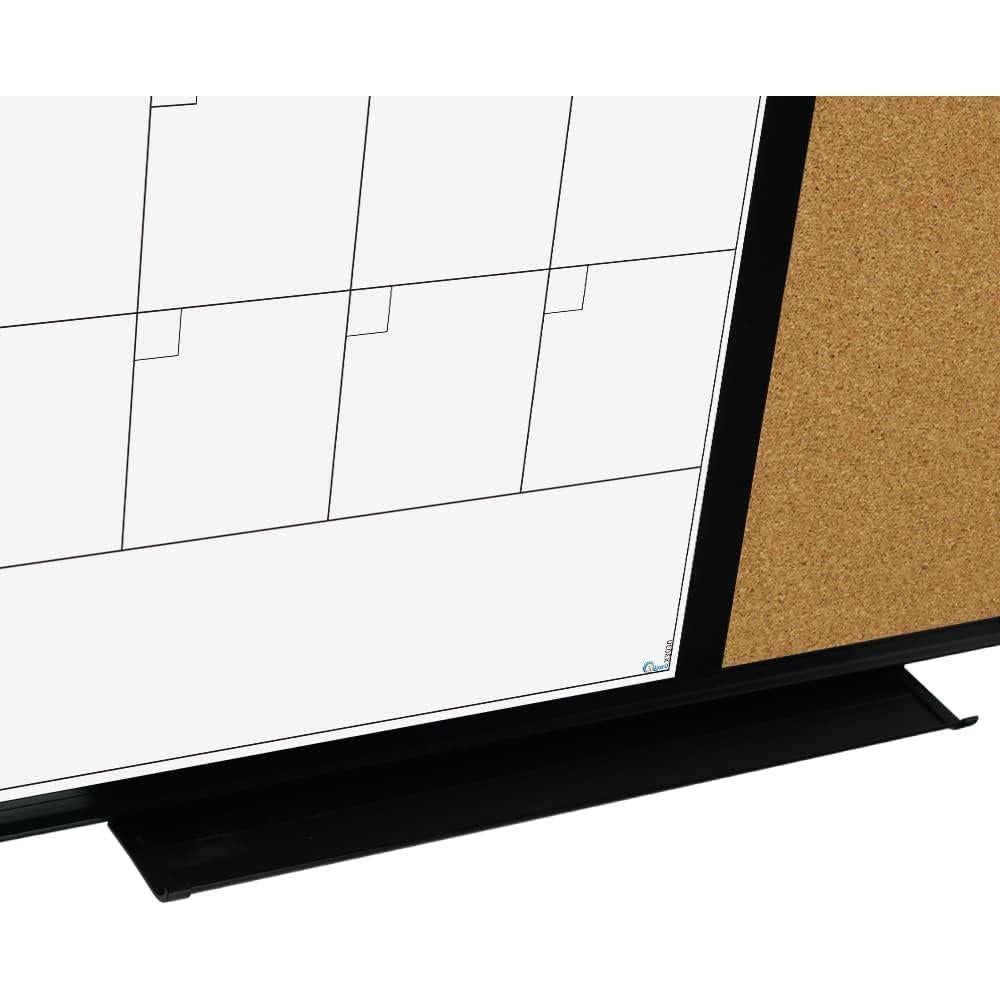Pizarra Blanca Calendario Mensual XBoard 71x50 cm Combo Corcho