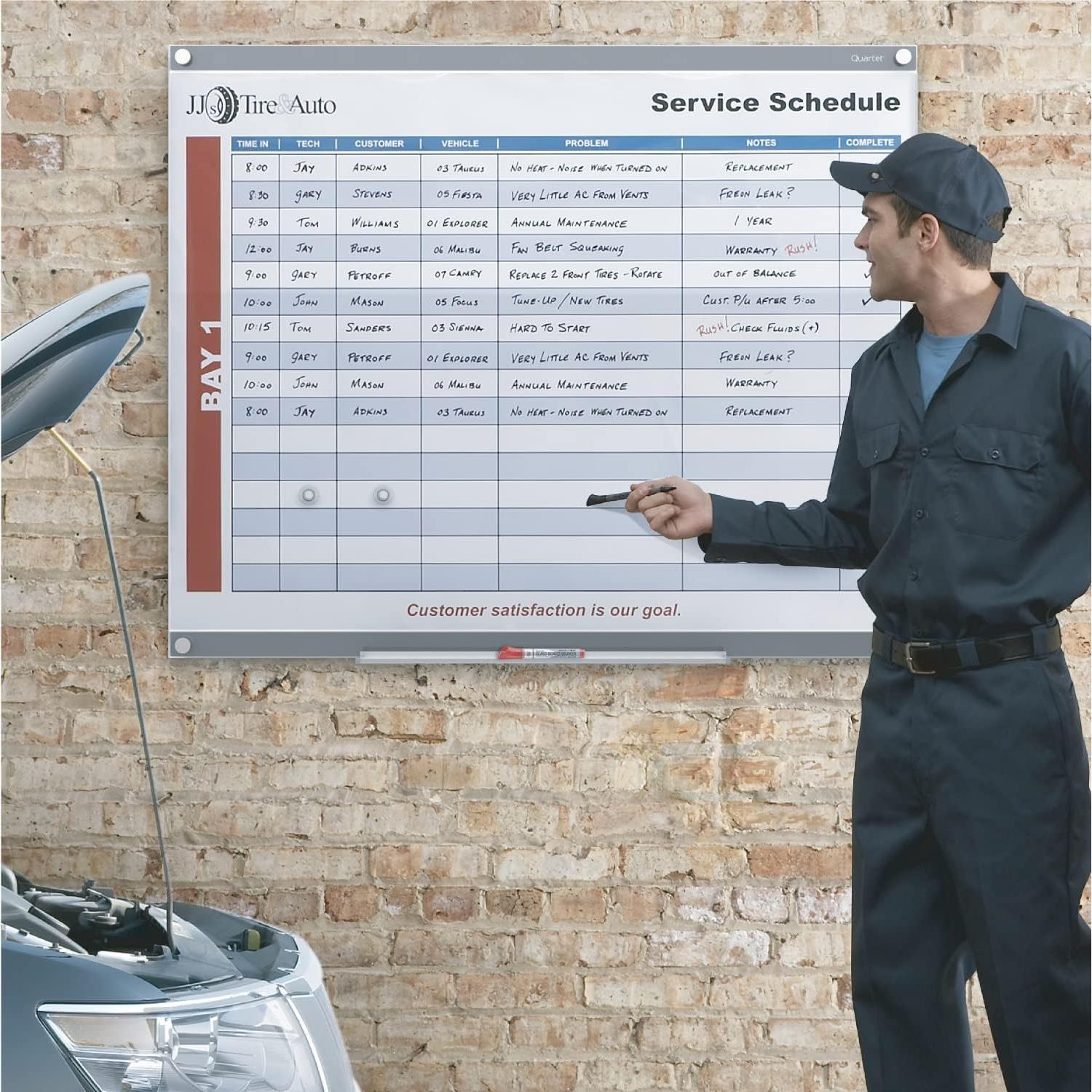 Pizarra Magnética de Vidrio Quartet Infinity 91.4x61 cm