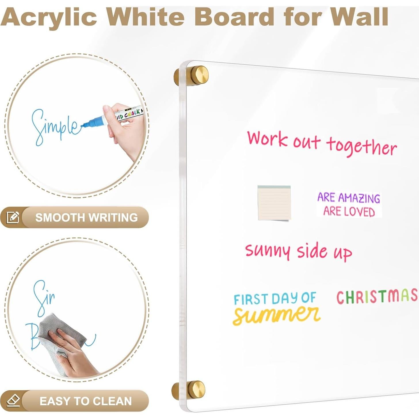 Tablero Acrílico Transparente 50.8 x 40.6 cm AMUSIGHT