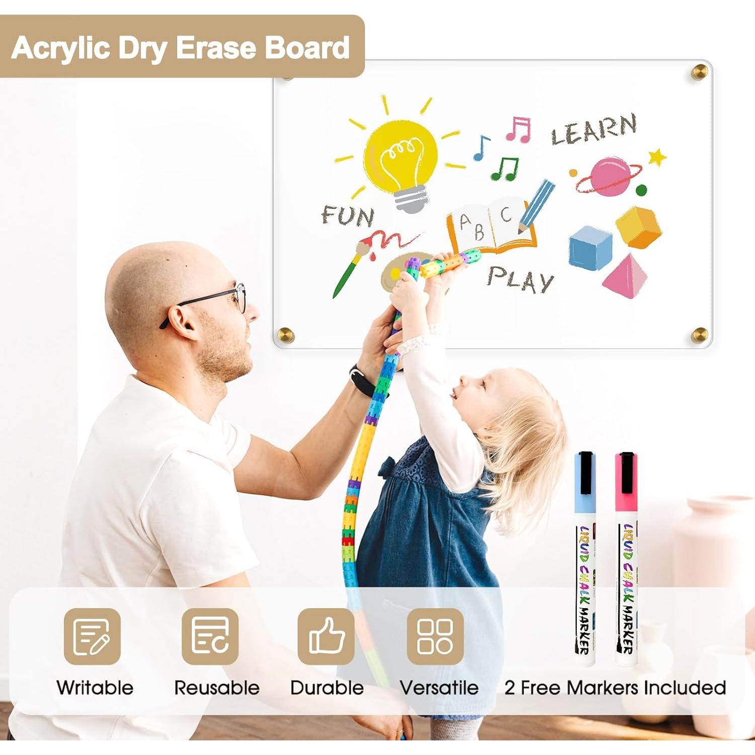 Tablero Acrílico Transparente 50.8 x 40.6 cm AMUSIGHT