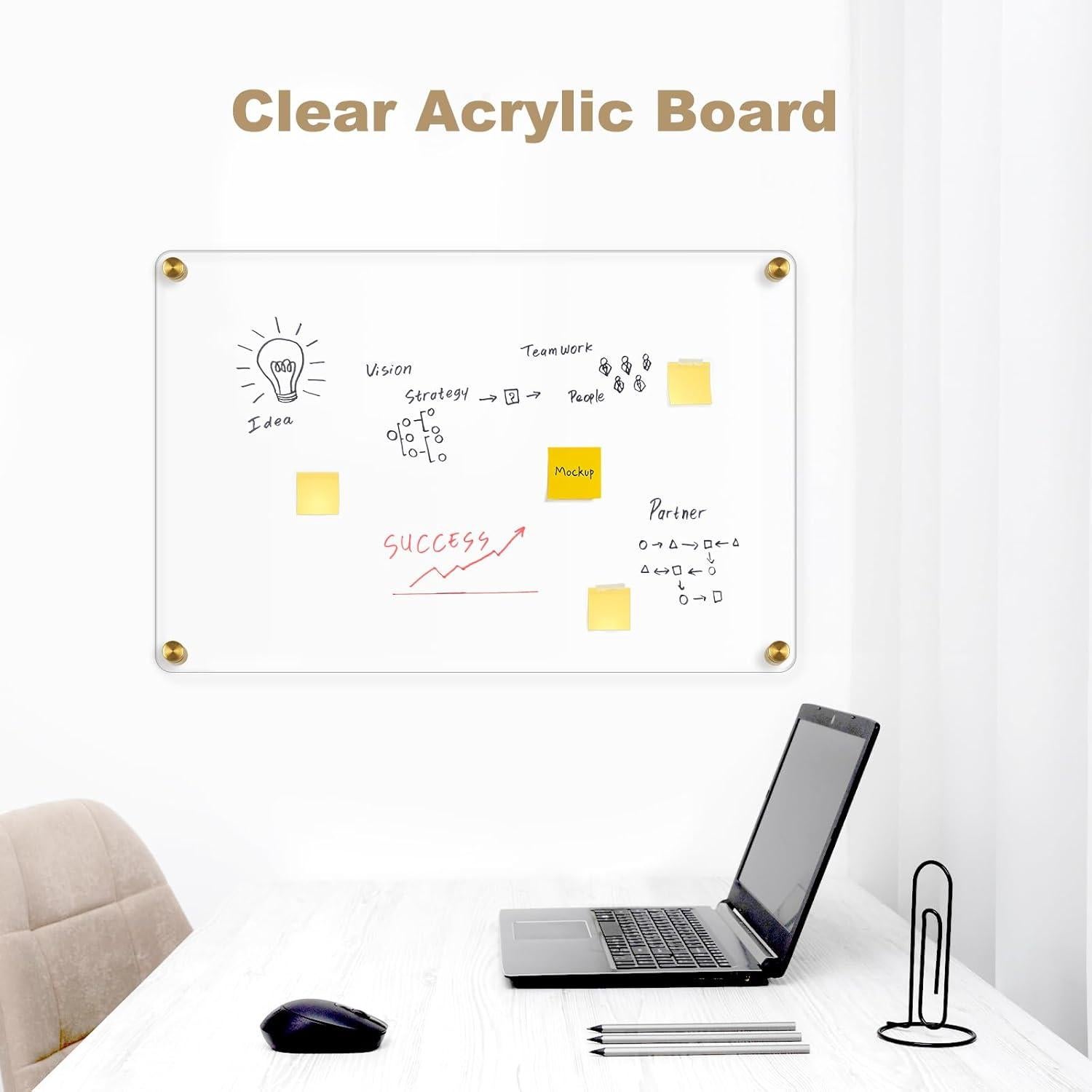 Tablero Acrílico Transparente 50.8 x 40.6 cm AMUSIGHT