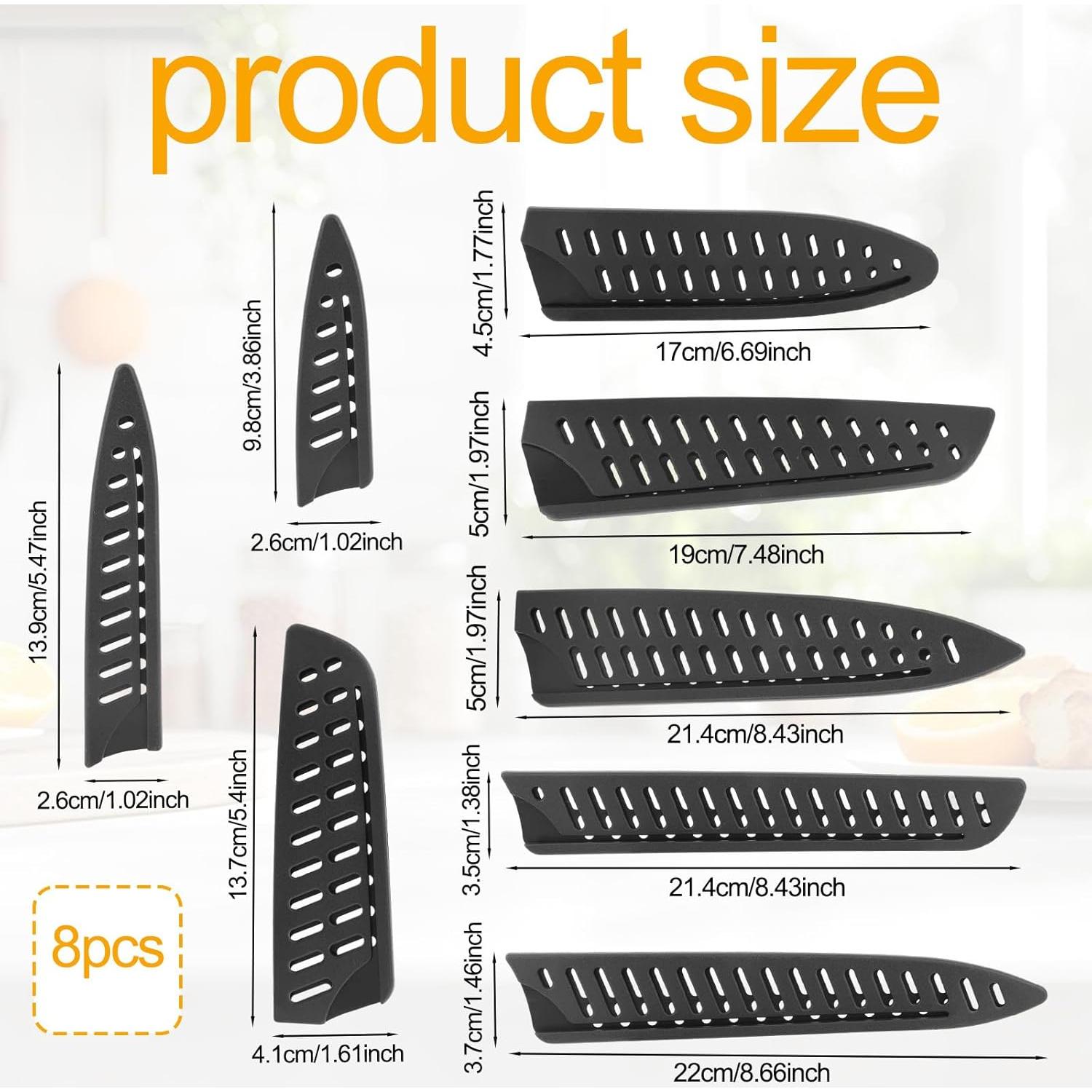 Juego de 8 protectores universales para cuchillos Penitue