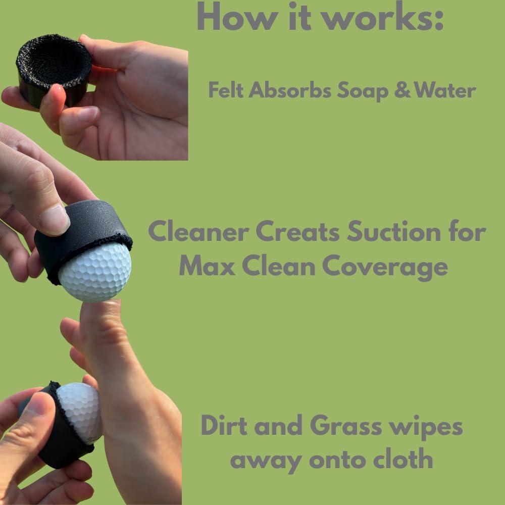 Limpiador de Pelotas de Golf Luna Magnético Compacto 5cm
