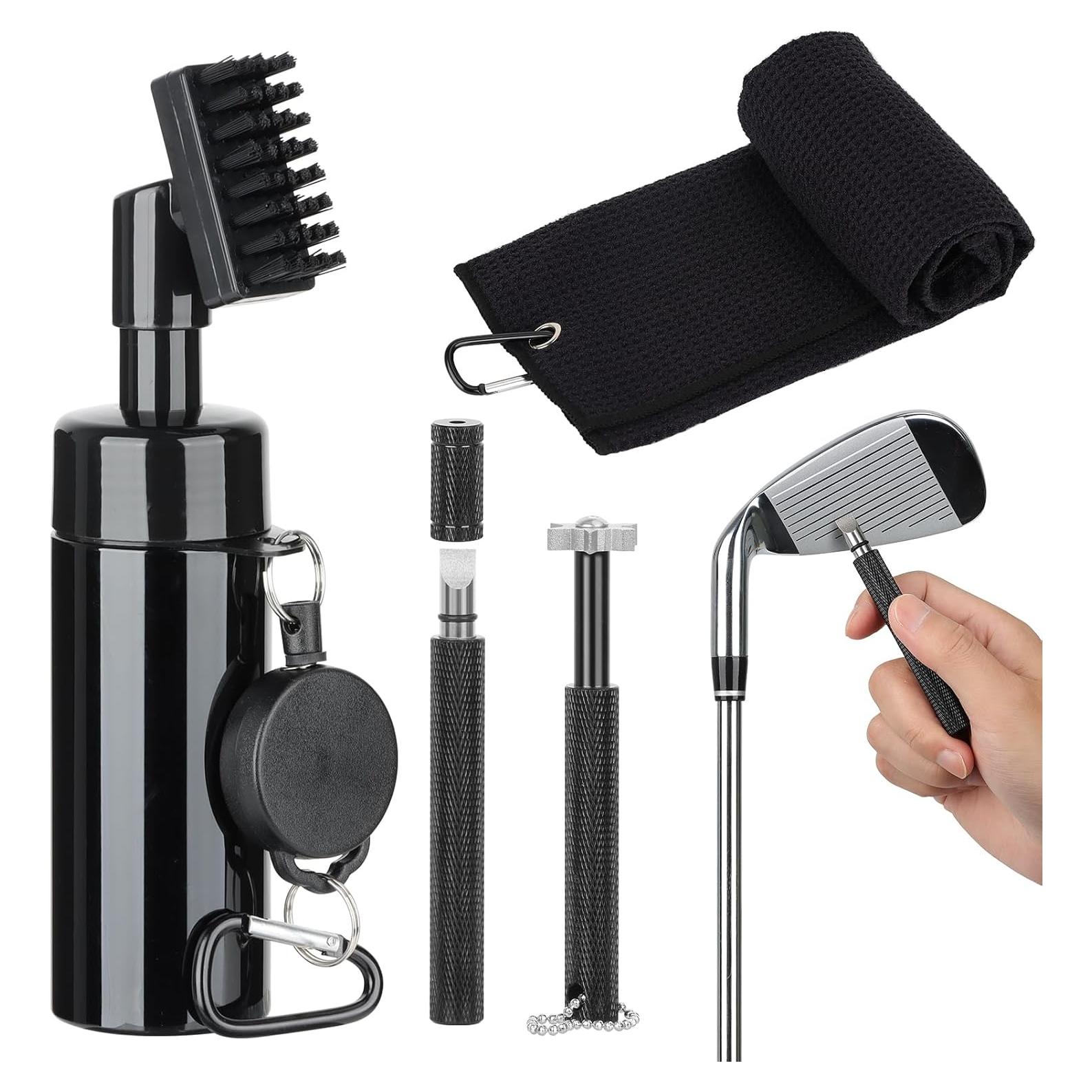 Kit de limpieza de golf HUIJUTCHEN 4 Pcs con cepillo y toalla