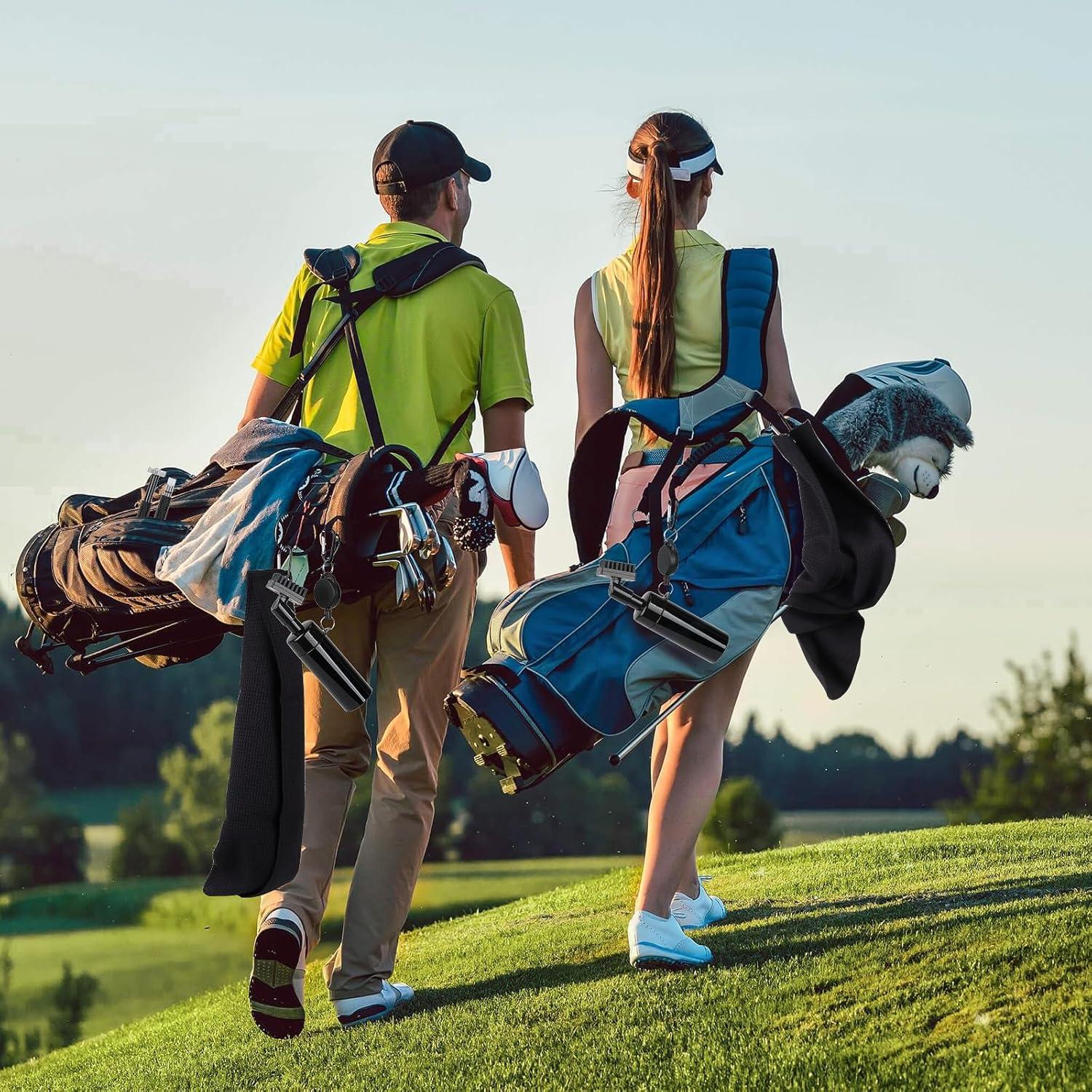 Kit de limpieza de golf HUIJUTCHEN 4 Pcs con cepillo y toalla