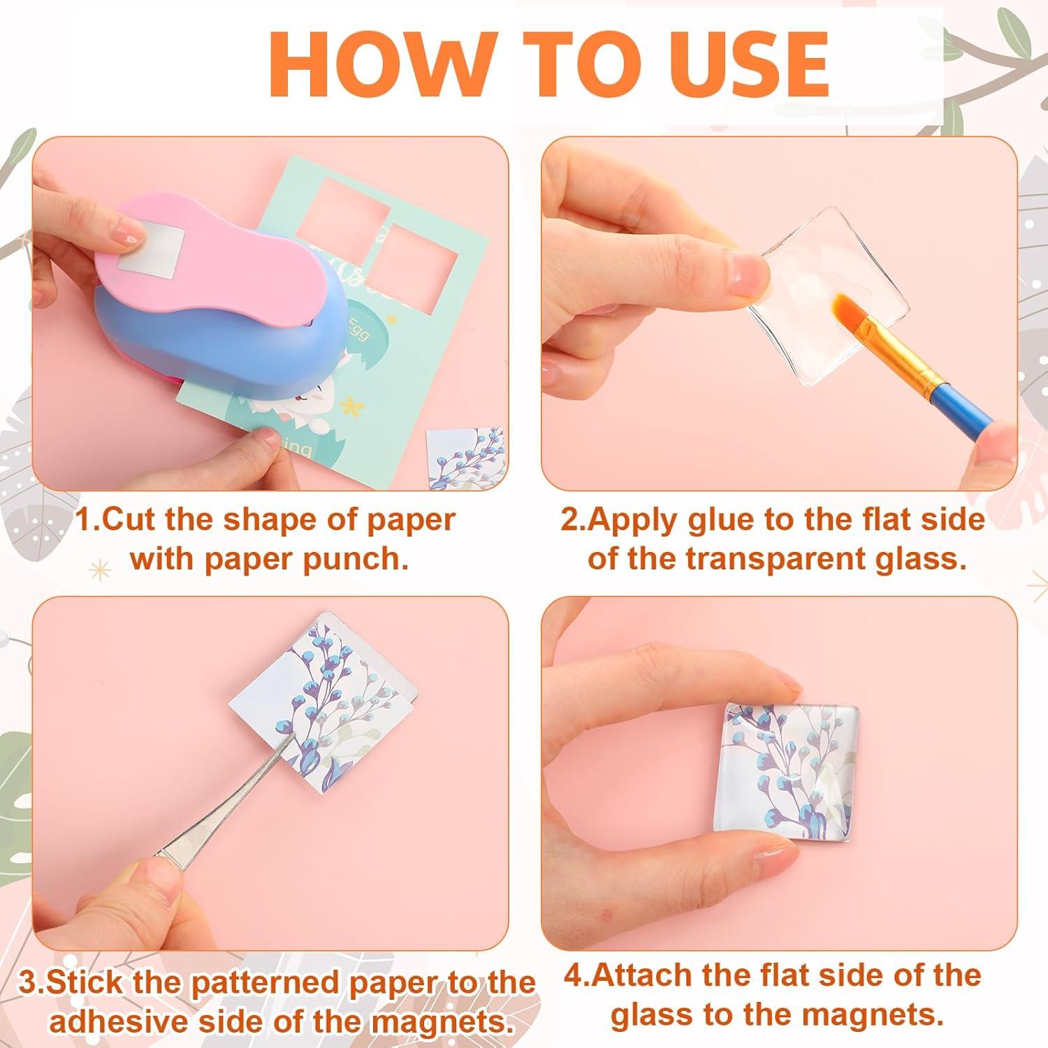 Kit de Imanes de Vidrio Honeydak 121 Piezas para Manualidades