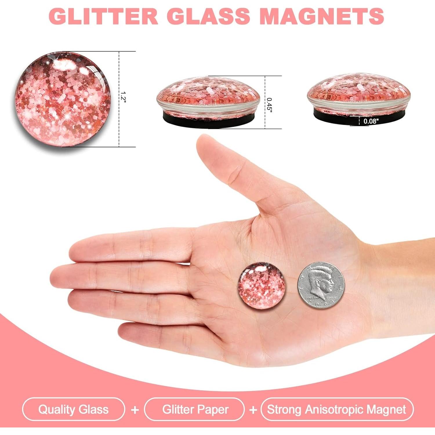 Imanes de Nevera Brillantes Morados CHUNNIAO - 12 Piezas