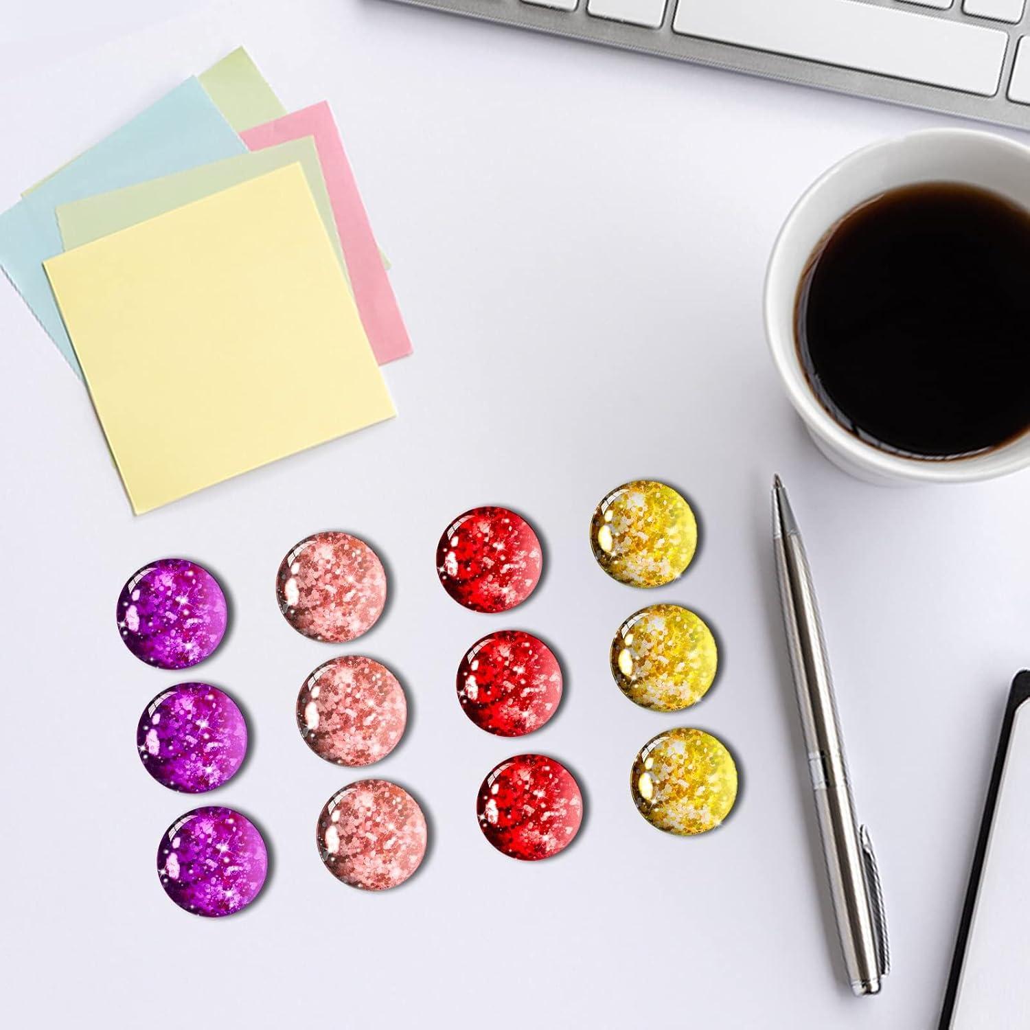 Imanes de Nevera Brillantes Morados CHUNNIAO - 12 Piezas