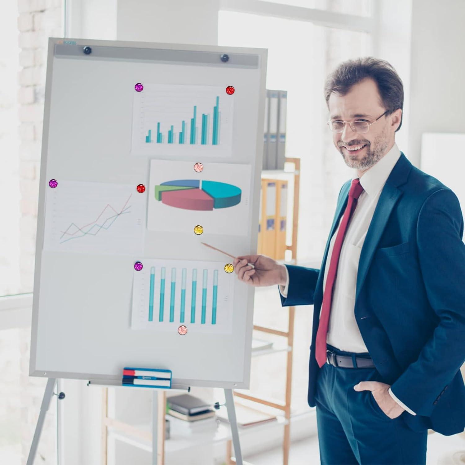 Imanes de Nevera Brillantes Morados CHUNNIAO - 12 Piezas