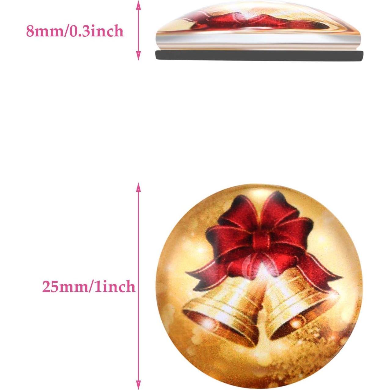 24 Imanes de Navidad Frienda 3D para Nevera Multicolor