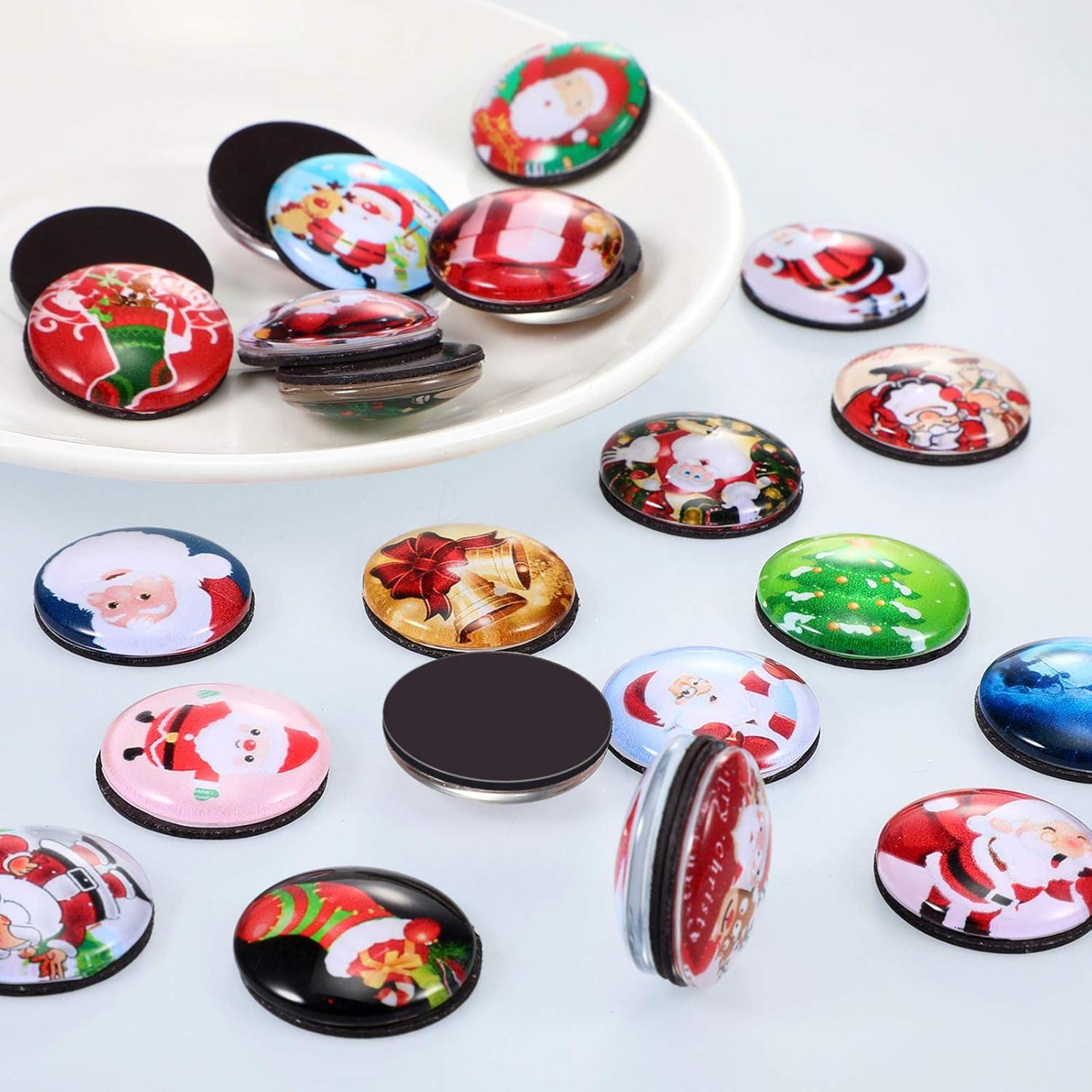 24 Imanes de Navidad Frienda 3D para Nevera Multicolor