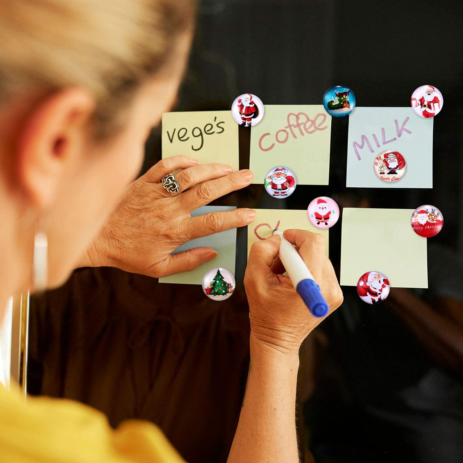 24 Imanes de Navidad Frienda 3D para Nevera Multicolor