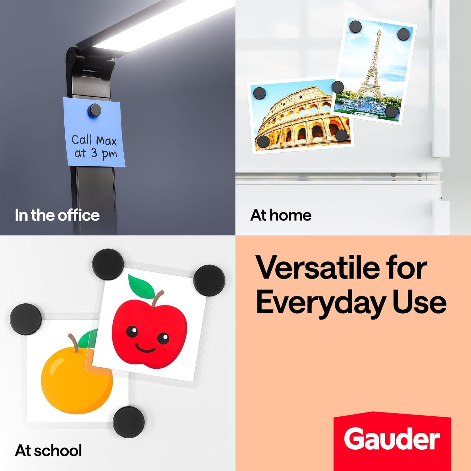 Imanes Magnéticos GAUDER 124 Piezas Redondos 1.8 cm Cerámica