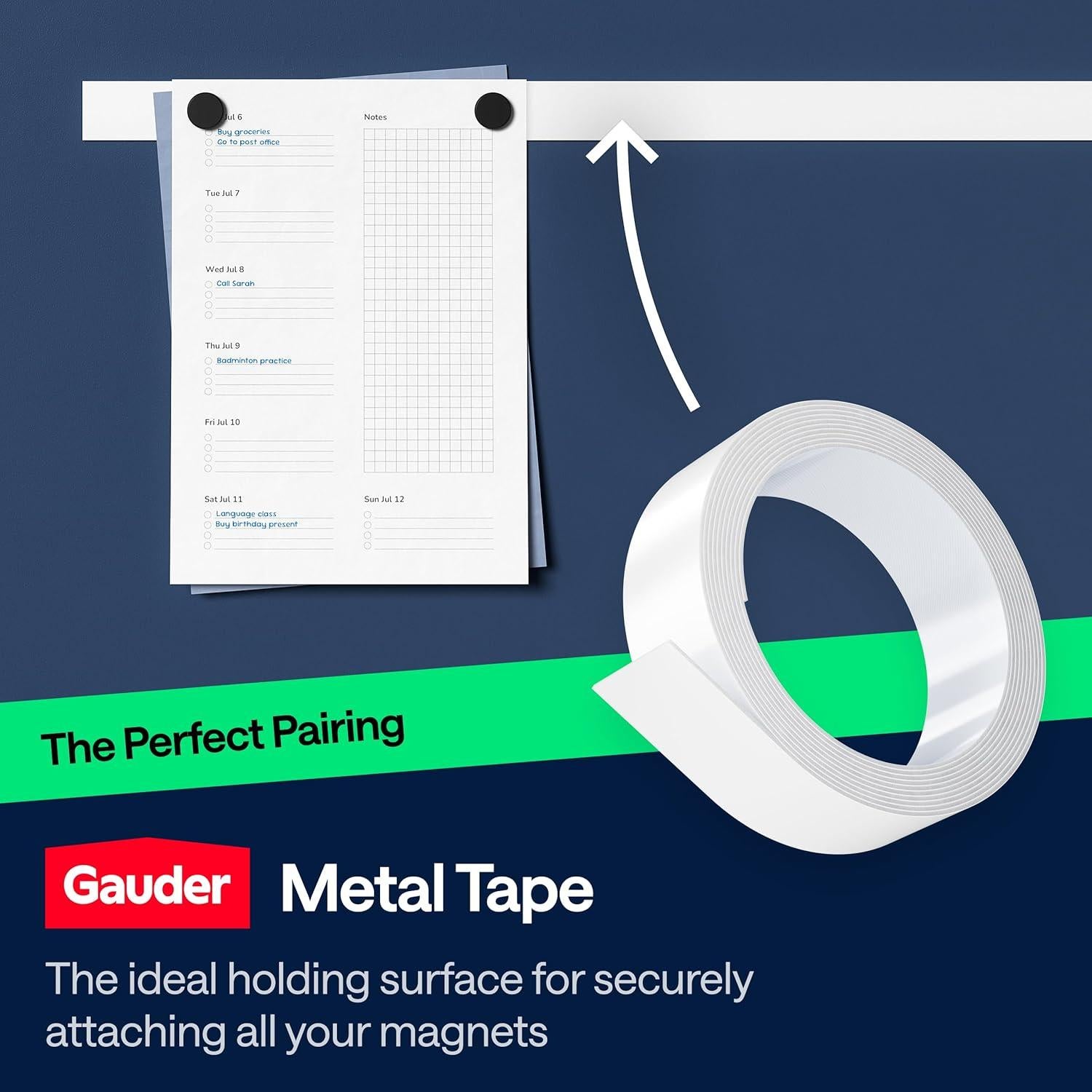 Imanes Magnéticos GAUDER 124 Piezas Redondos 1.8 cm Cerámica