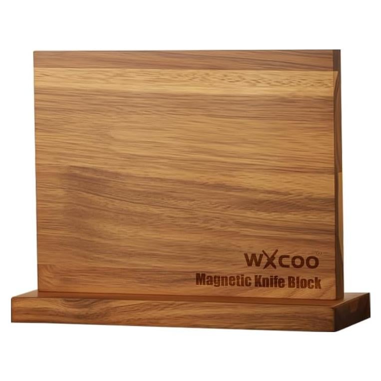 Soporte Magnético para Cuchillos WXCOO de Madera Sólida