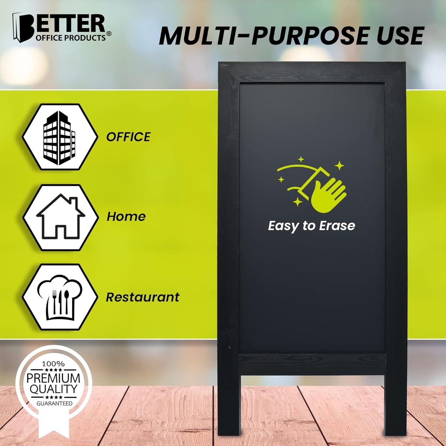 Pizarra Magnética A-Frame Extra Grande 50.8x101.6cm - Mejores Productos de Oficina