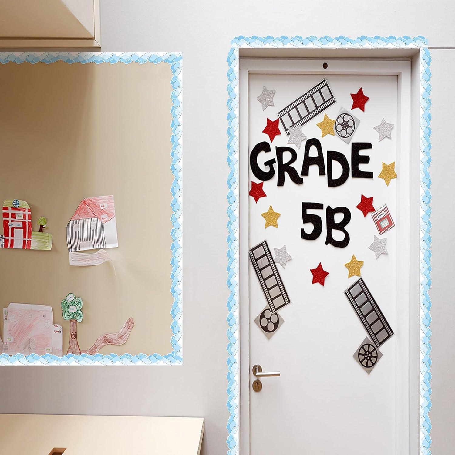 24 Bordes Magnéticos Nublados Mooliwe 30 cm x 3 cm Decoración