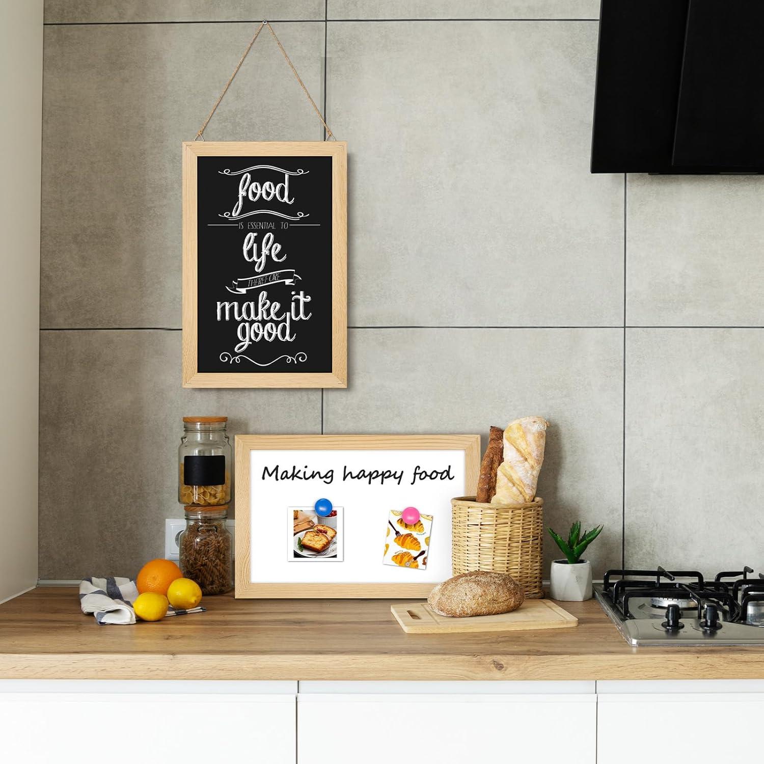 Pizarra Doble Cara 4 PENSAMIENTO 20.32x30.48cm Magnética