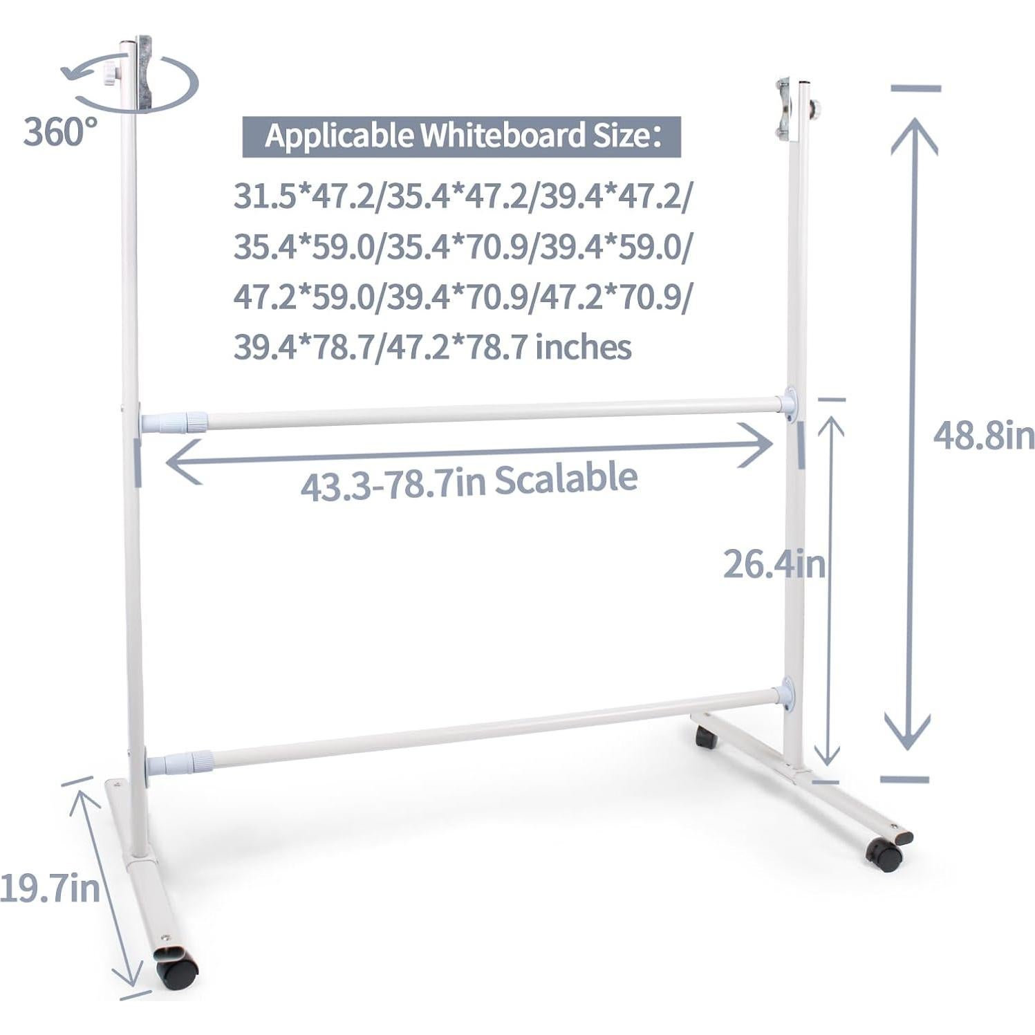 Soporte para Pizarra Blanca MEIJIAYOU Ajustable 109x124 cm