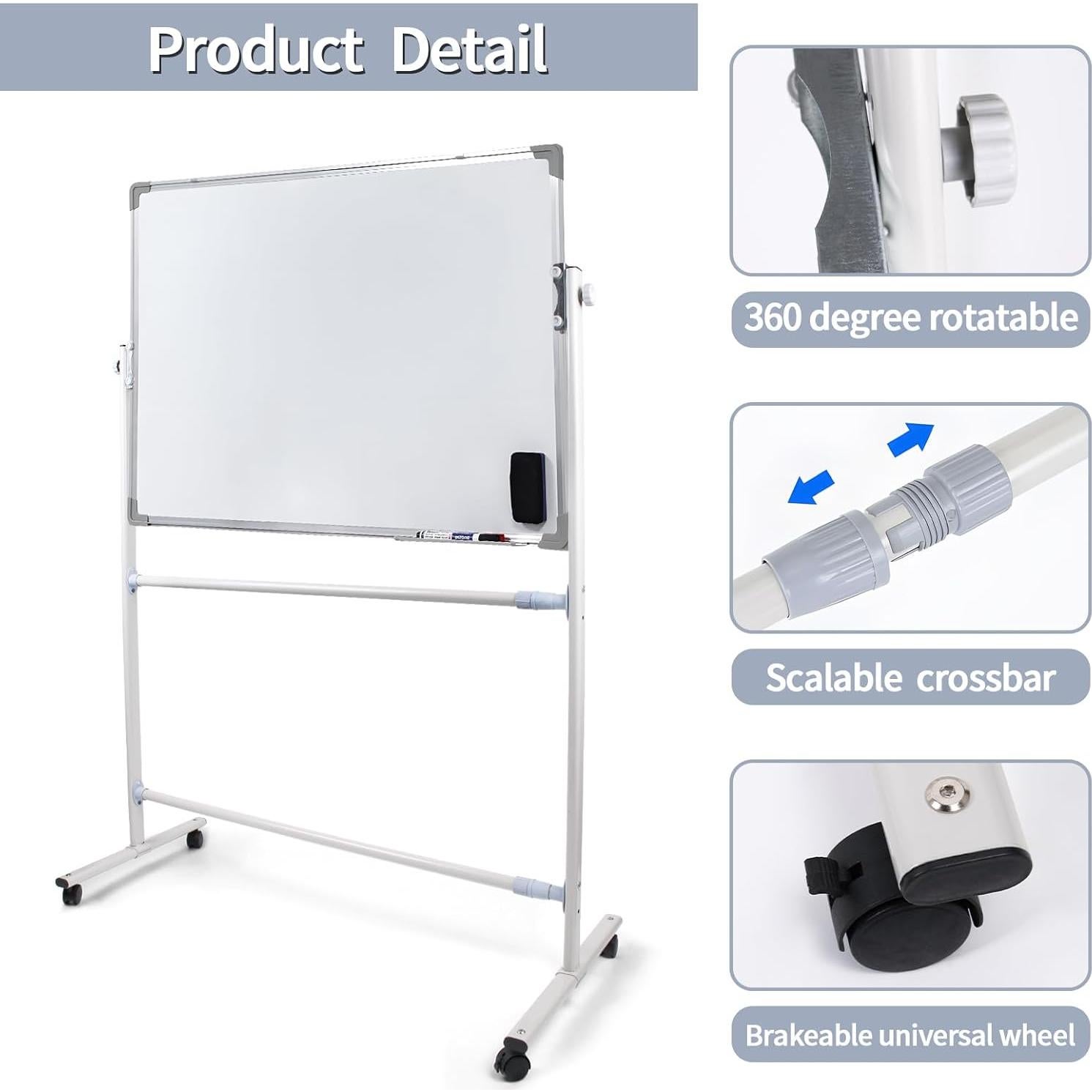 Soporte para Pizarra Blanca MEIJIAYOU Ajustable 109x124 cm