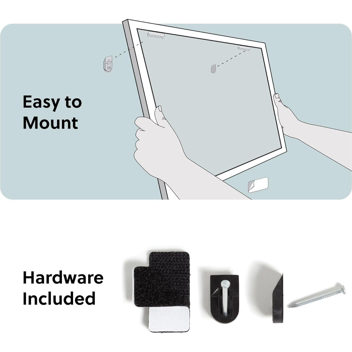 Calendario Magnético de Pizarra Blanca U Brands 61x46 cm