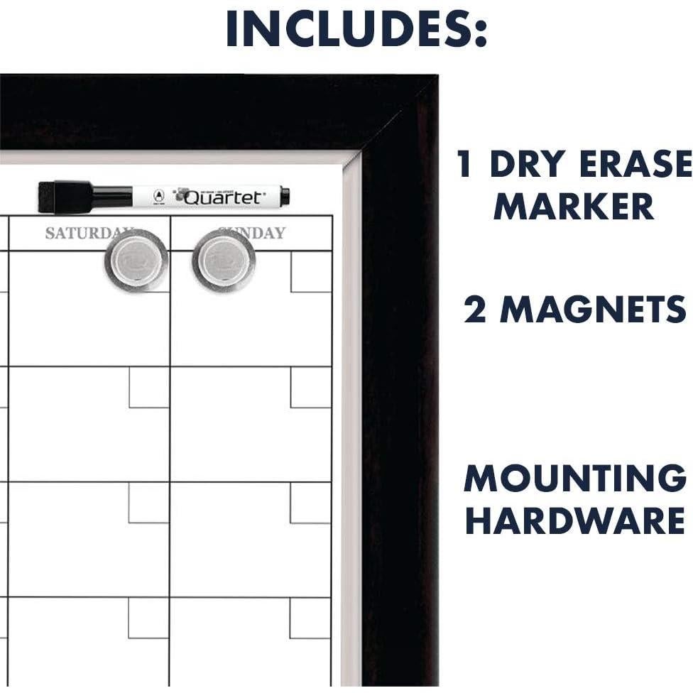 Calendario Magnético y Tablero de Corcho Quartet 58x43 cm