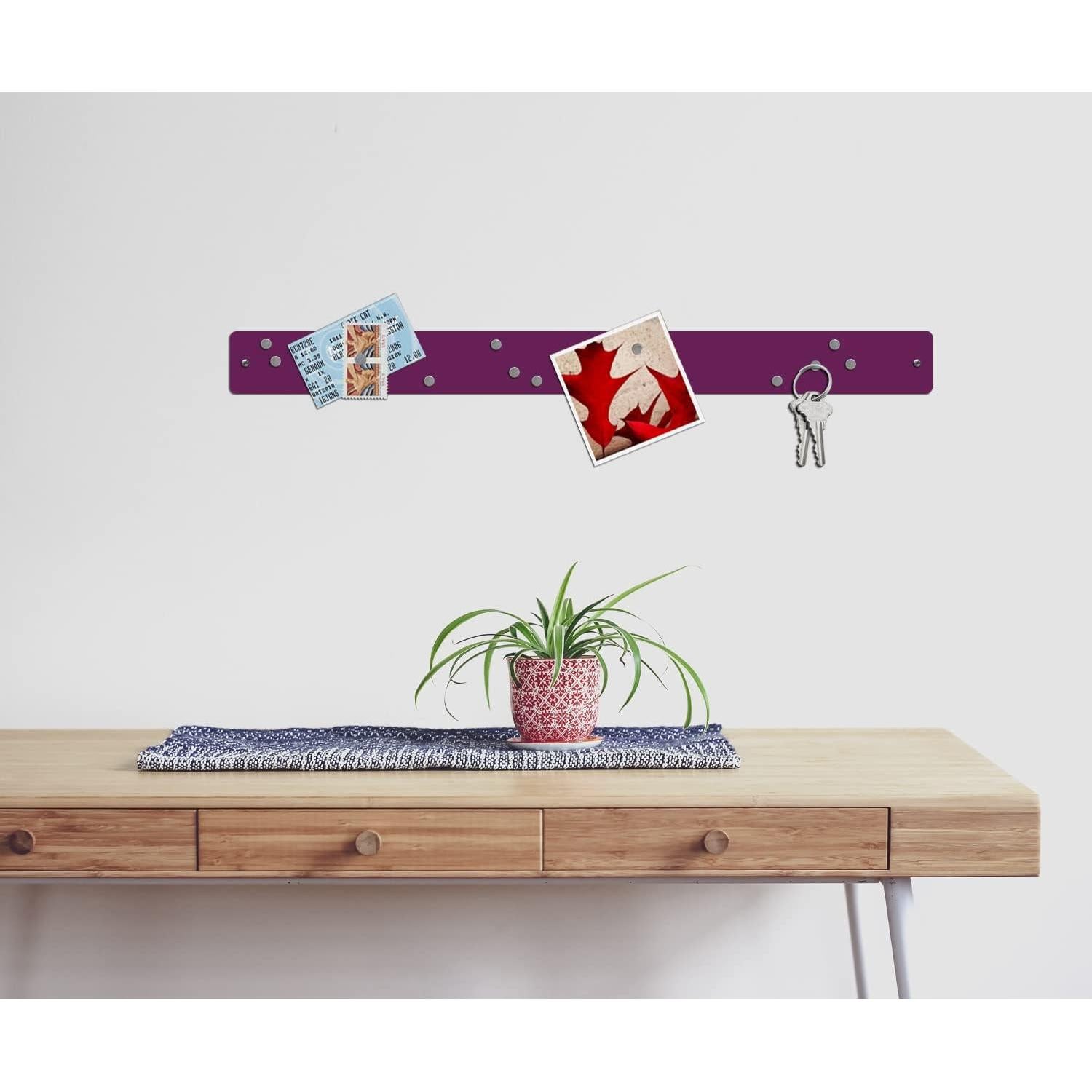 Tablero Magnético Sin Marco Three by Three Seattle 71 x 6.4 cm Ciruela