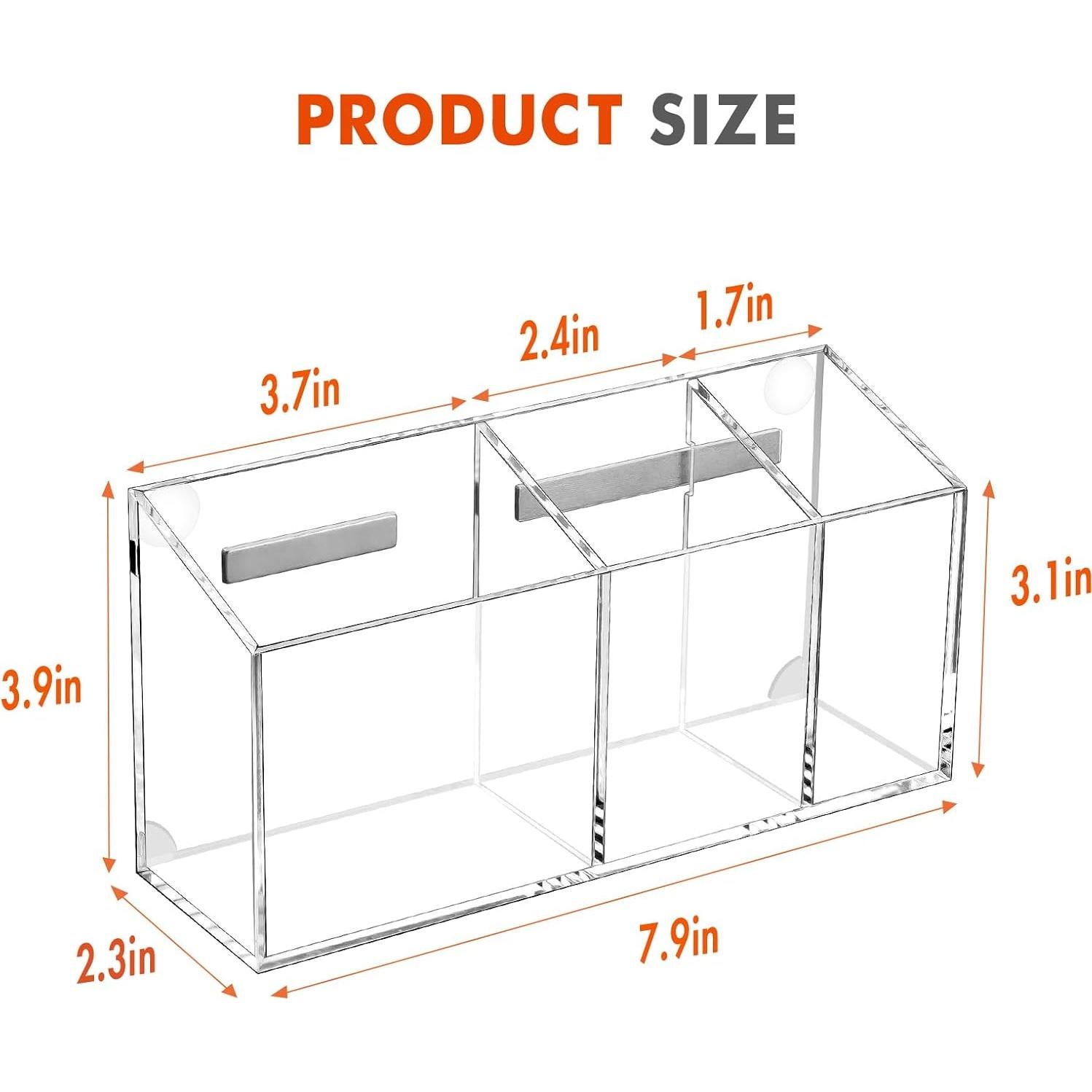 Soporte Magnético para Marcadores Banafich Acrílico 20.1x5.8 cm