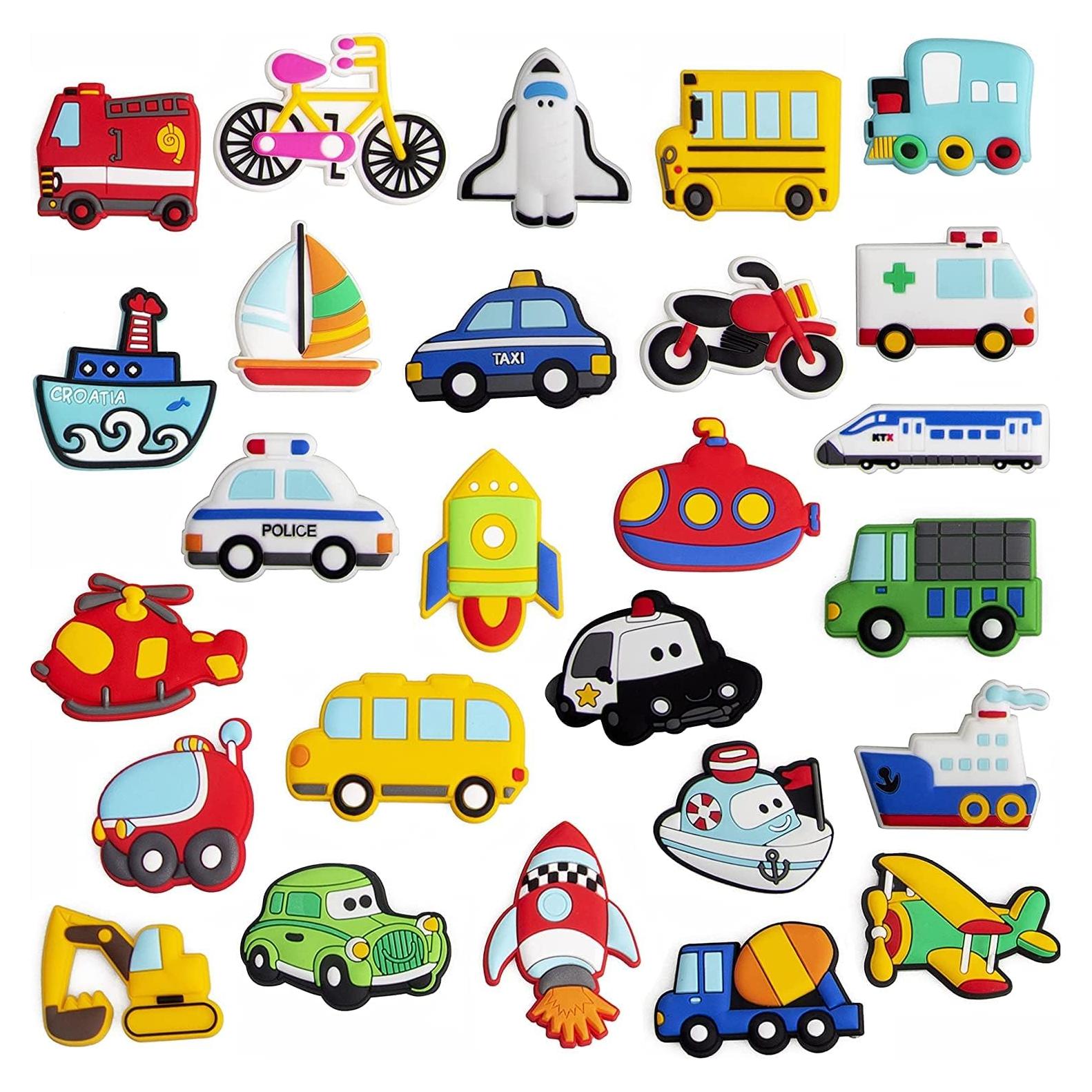 Imanes de Refrigerador WISESTAR 26 Piezas para Niños - Vehículos