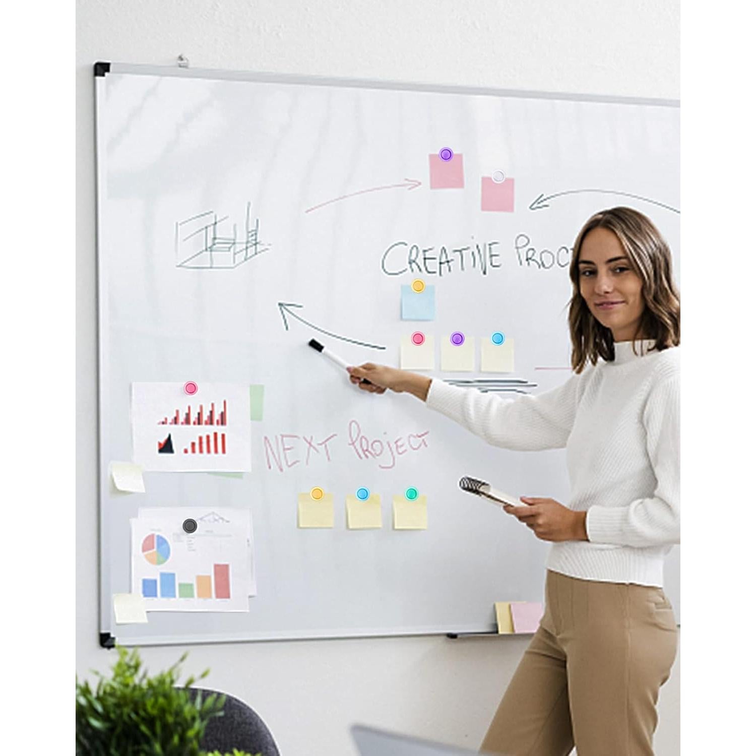 Imanes de Refrigerador DAYGOS - 56 Piezas Redondos 3.05cm