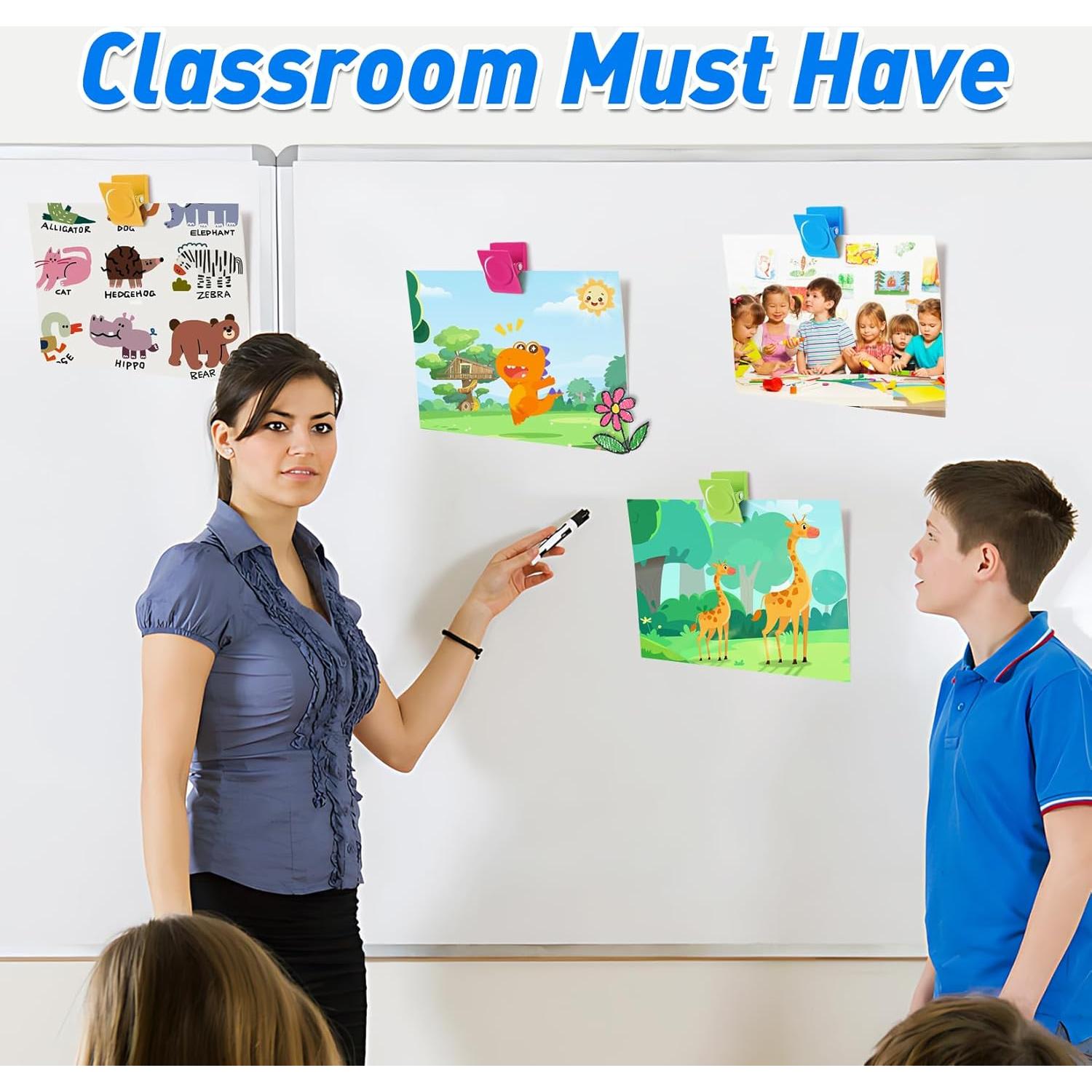 Clips Magnéticos VNDUEEY 24 Pcs Multicolor Alta Resistencia