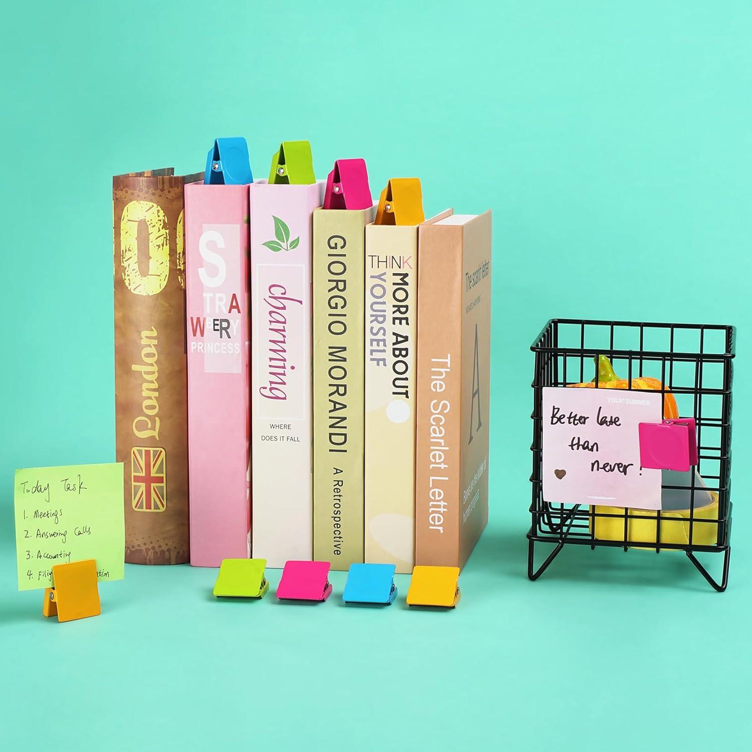 Clips Magnéticos VNDUEEY 24 Pcs Multicolor Alta Resistencia