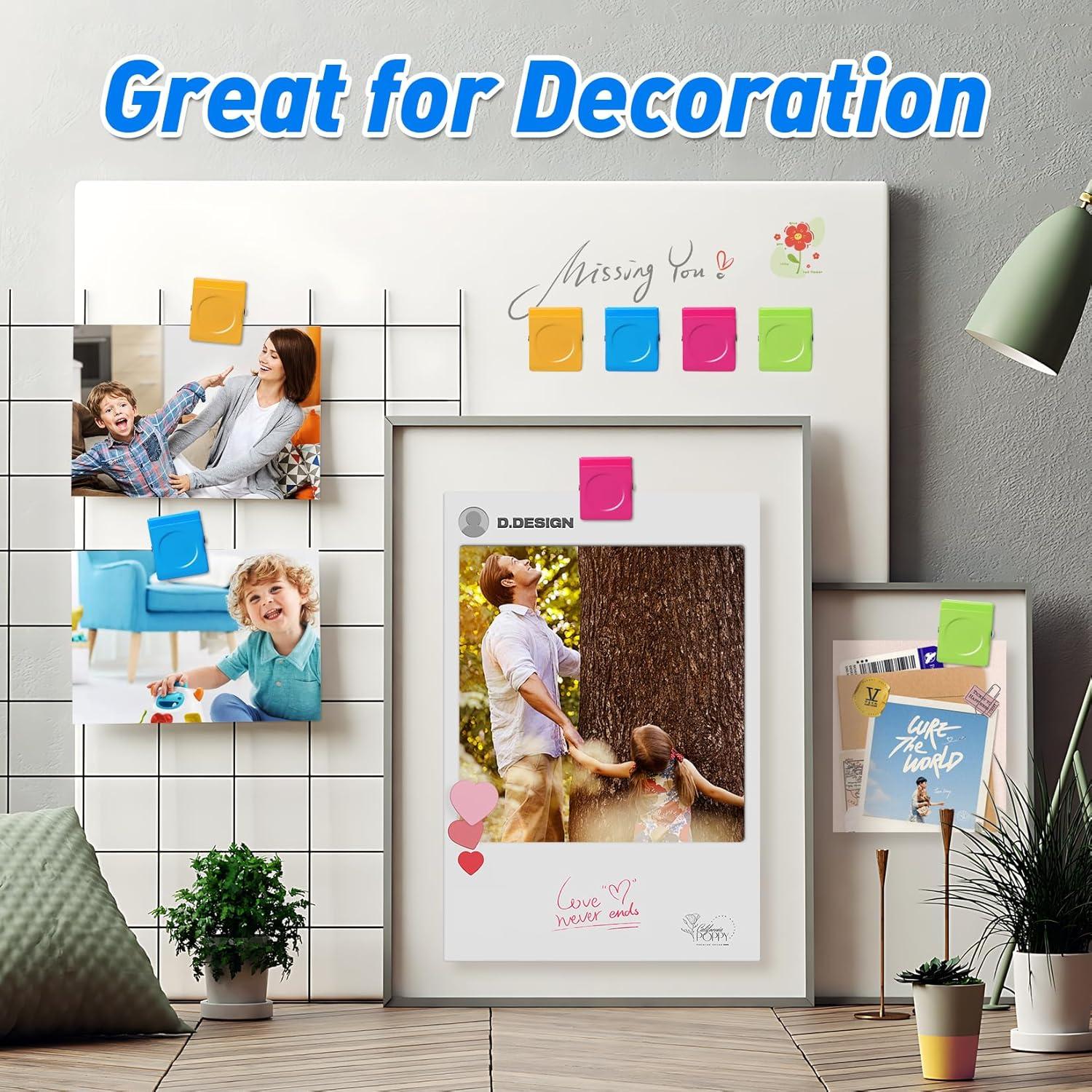 Clips Magnéticos VNDUEEY 24 Pcs Multicolor Alta Resistencia