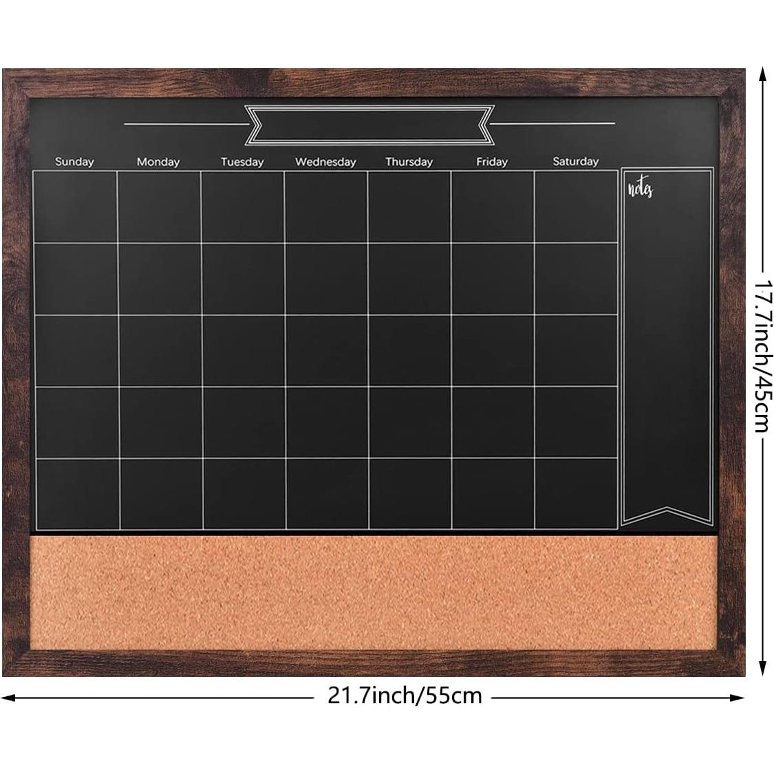 Calendario de Pizarra Magnética TORASO 45.7x55.9 cm Corcho