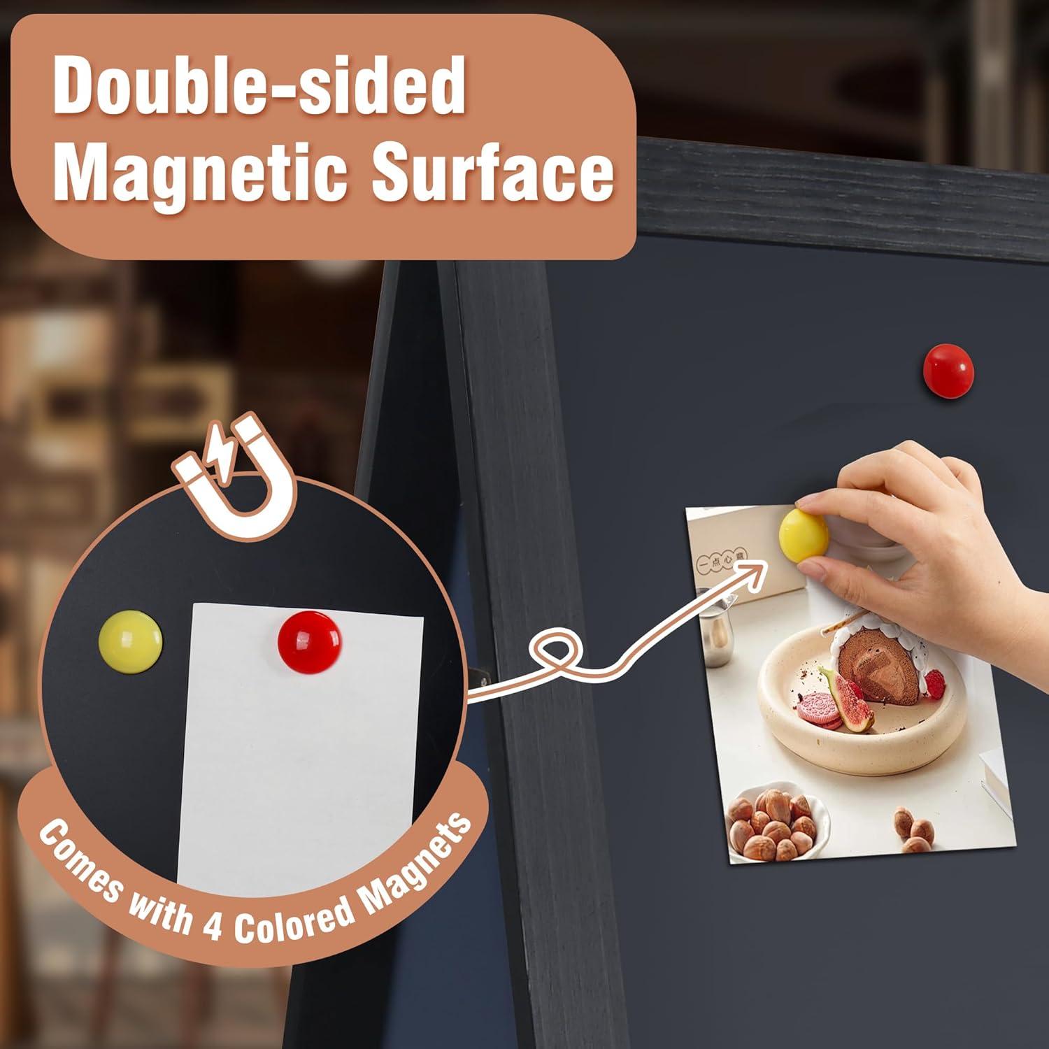 Pizarra Magnética de Madera SELEAD A 101.6x50.8 cm Negra