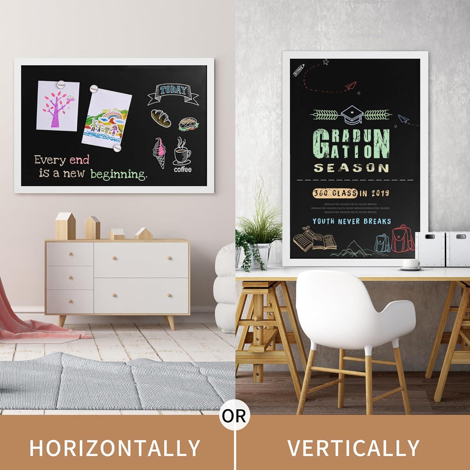 Pizarra Magnética Board2by con Marco de Madera 60x91 cm