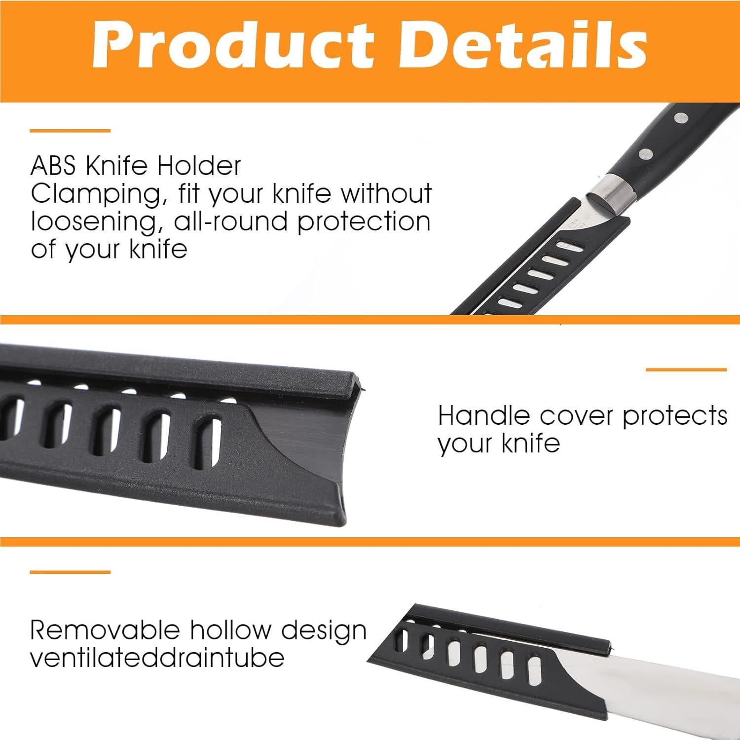 Funda para cuchillos de cocina HJZHII - 5 piezas, 10" a 3.5"