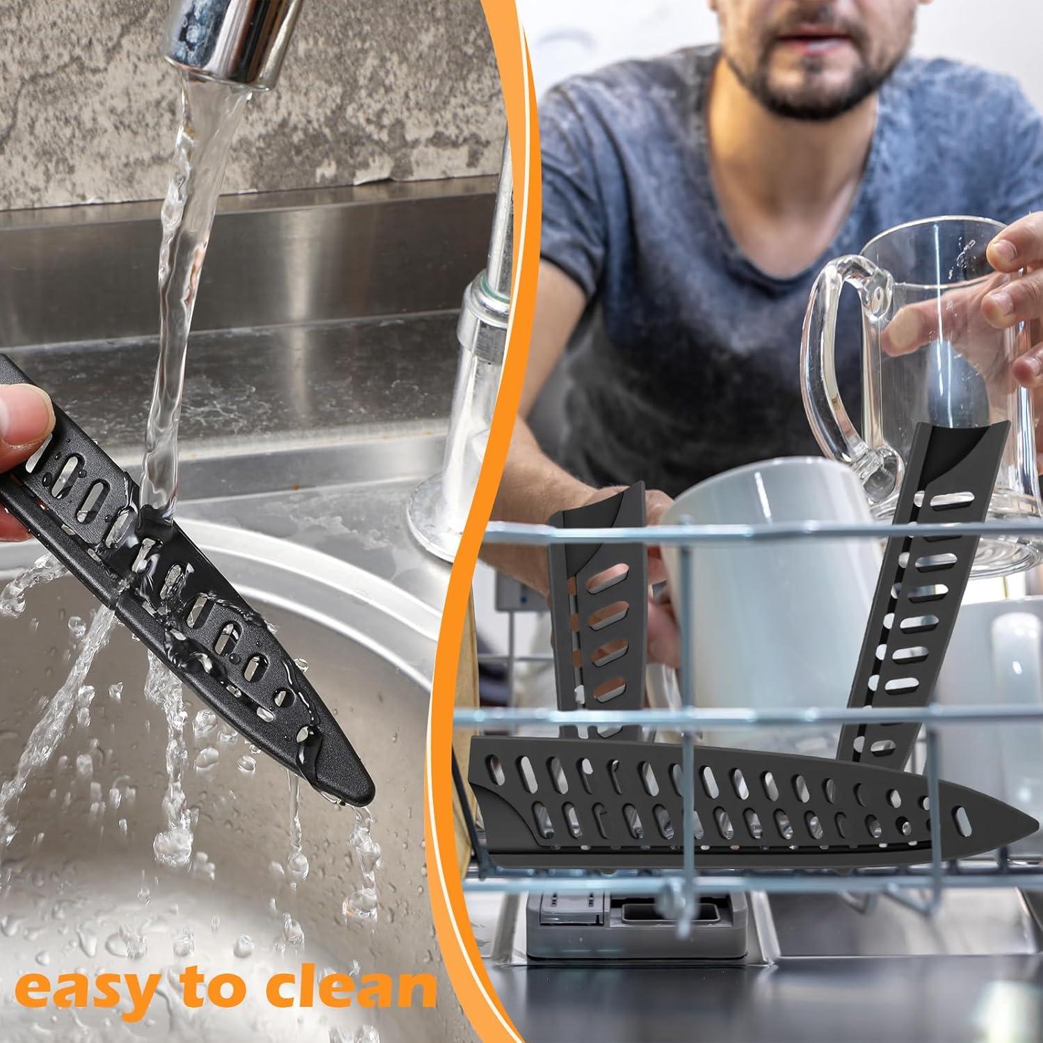 Funda para cuchillos de cocina HJZHII - 5 piezas, 10" a 3.5"