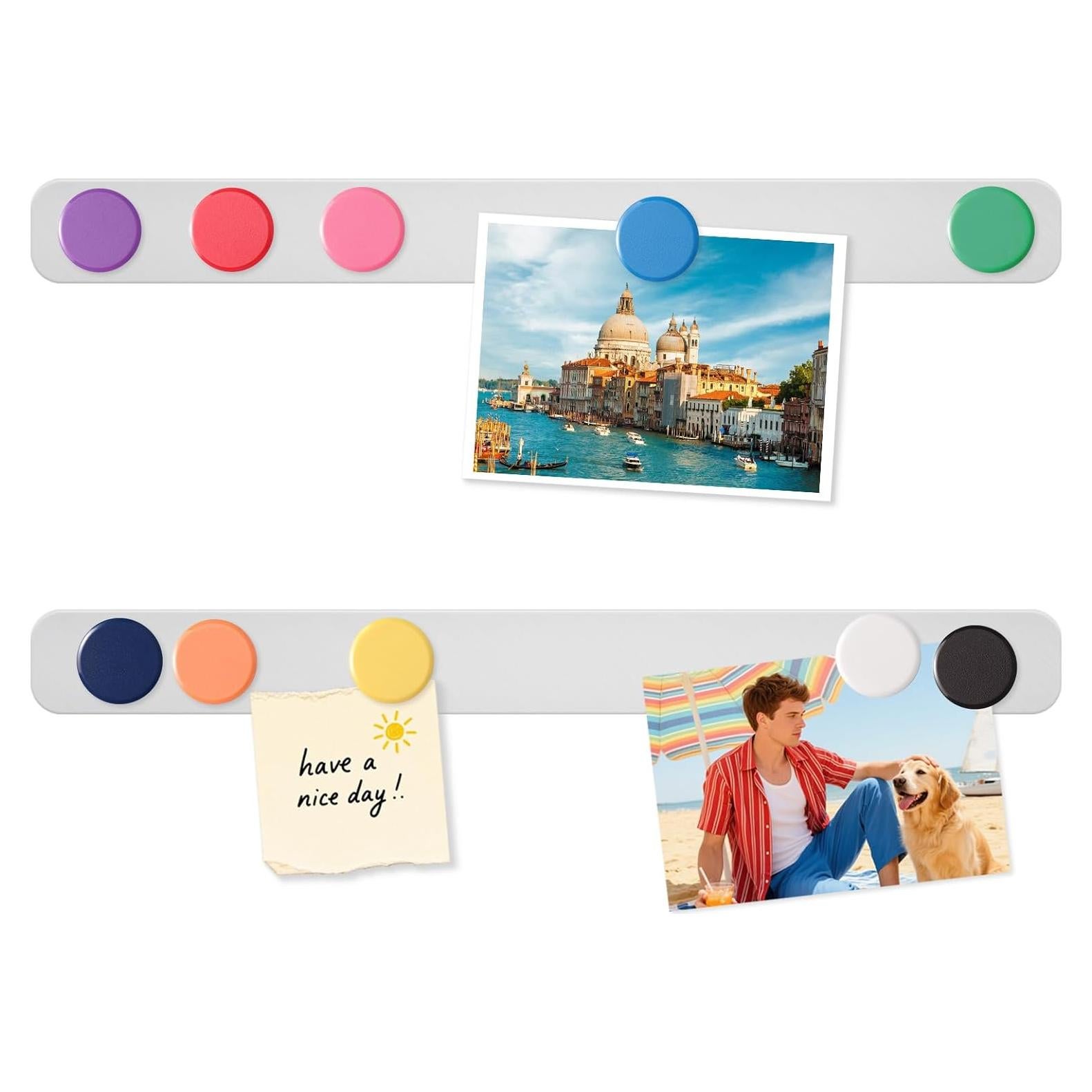 Tablero Magnético DUJEQM 2 Piezas Acero Inoxidable 10 Imanes