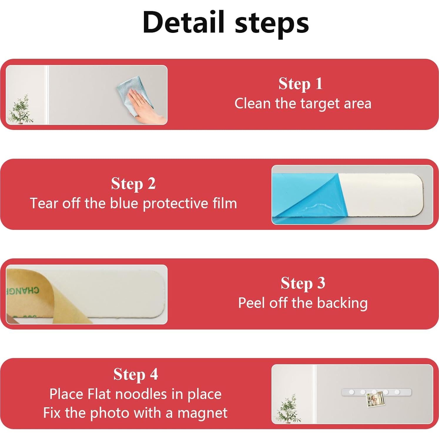 Tablero Magnético DUJEQM 2 Piezas Acero Inoxidable 10 Imanes