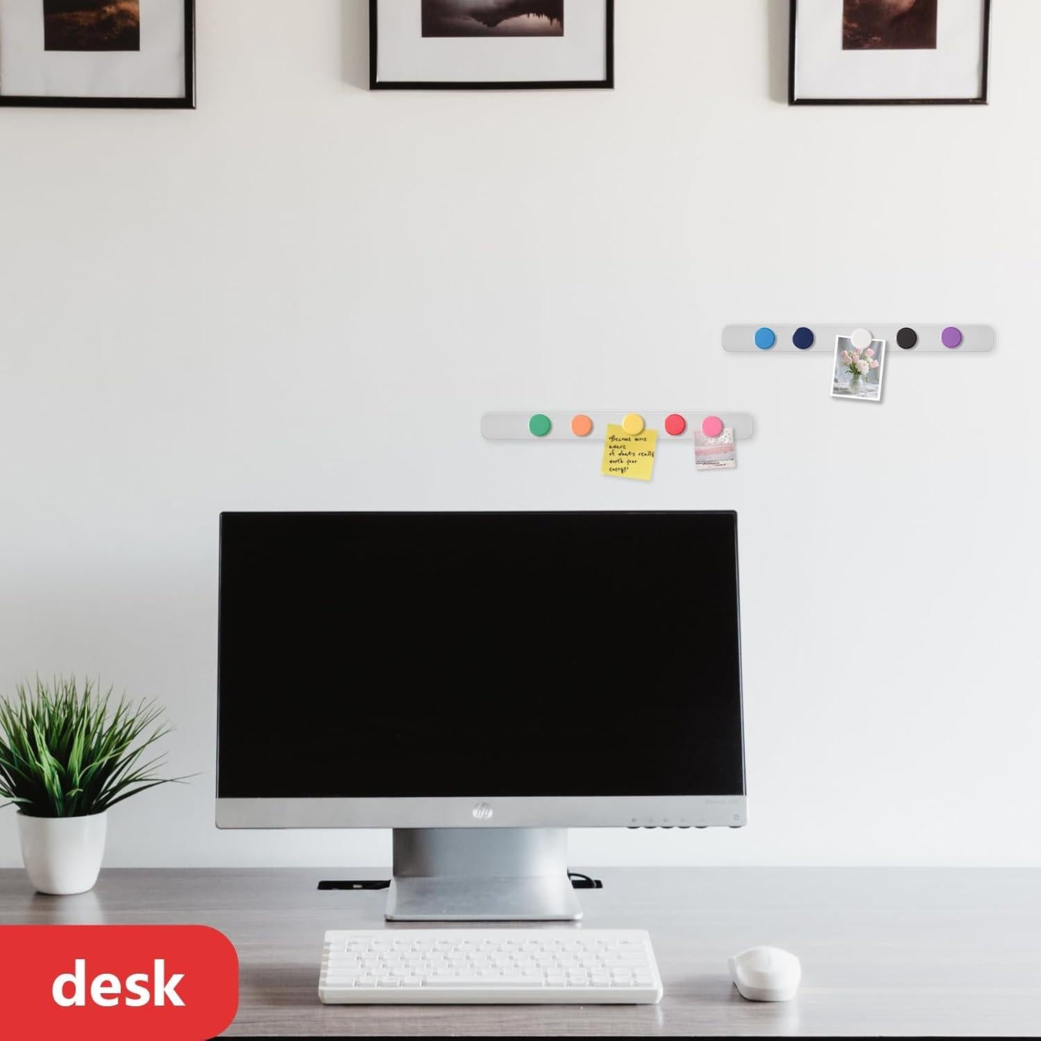 Tablero Magnético DUJEQM 2 Piezas Acero Inoxidable 10 Imanes