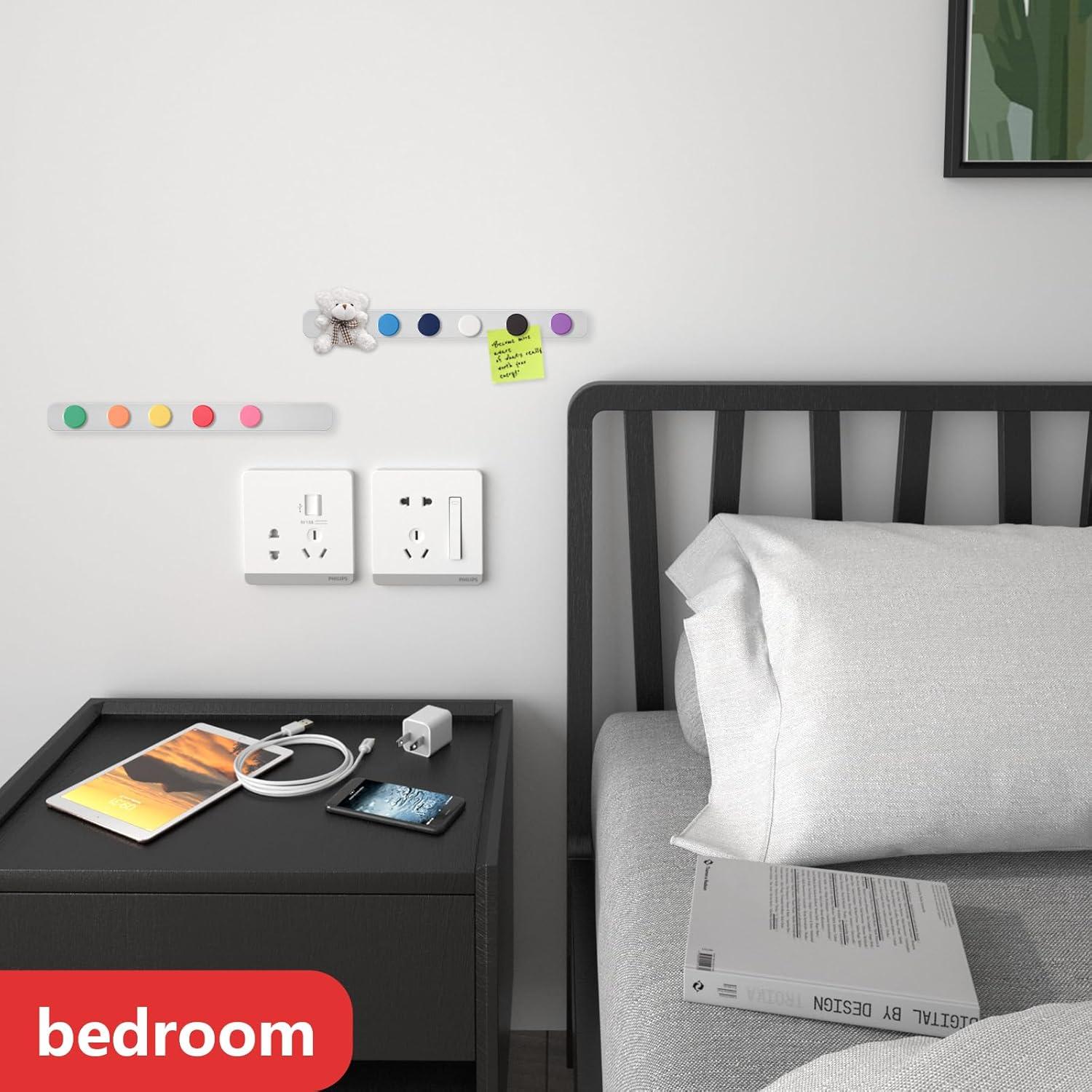 Tablero Magnético DUJEQM 2 Piezas Acero Inoxidable 10 Imanes