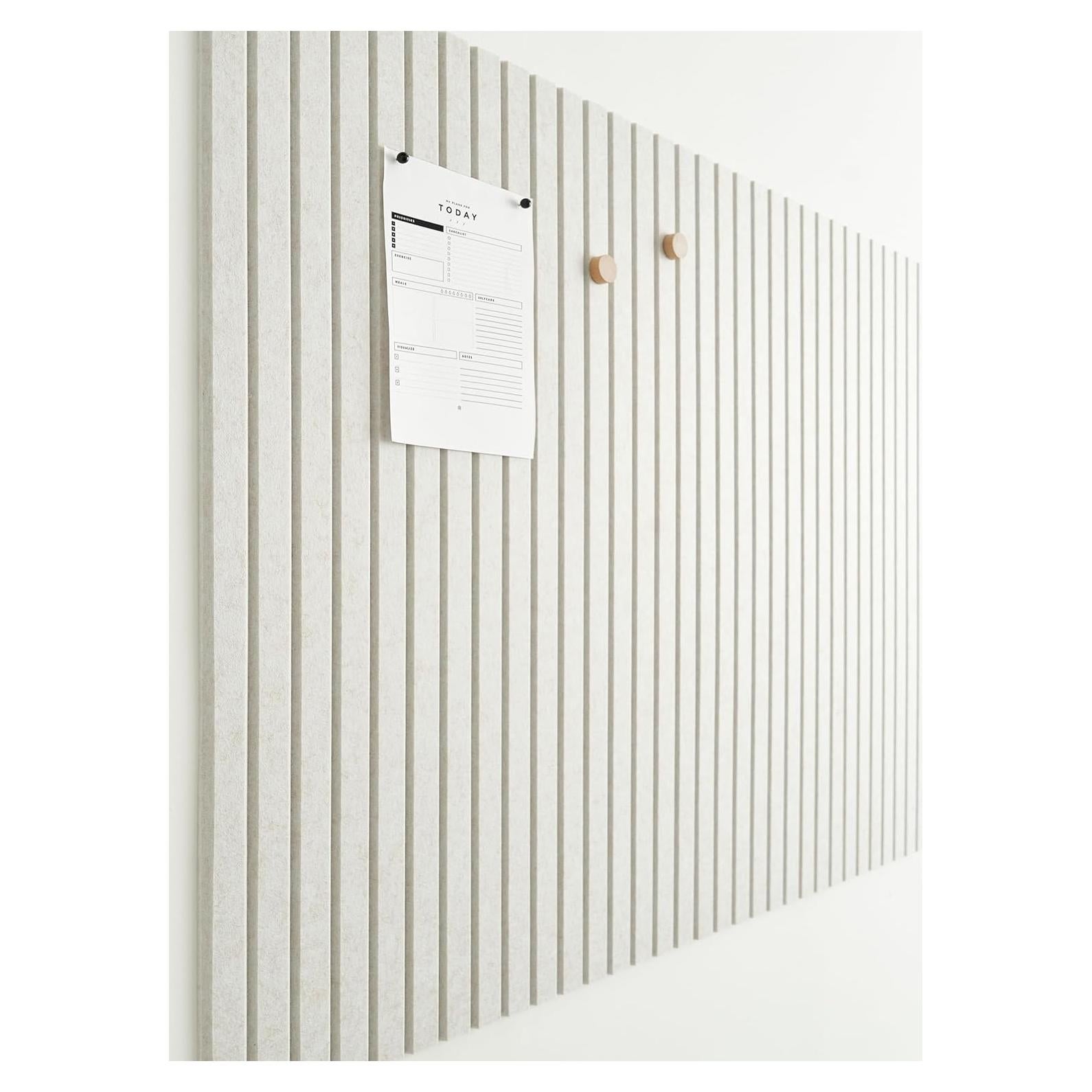 Tableros de Fieltro VIVELDA 30x30 cm Beige Claro - Paquete de 12