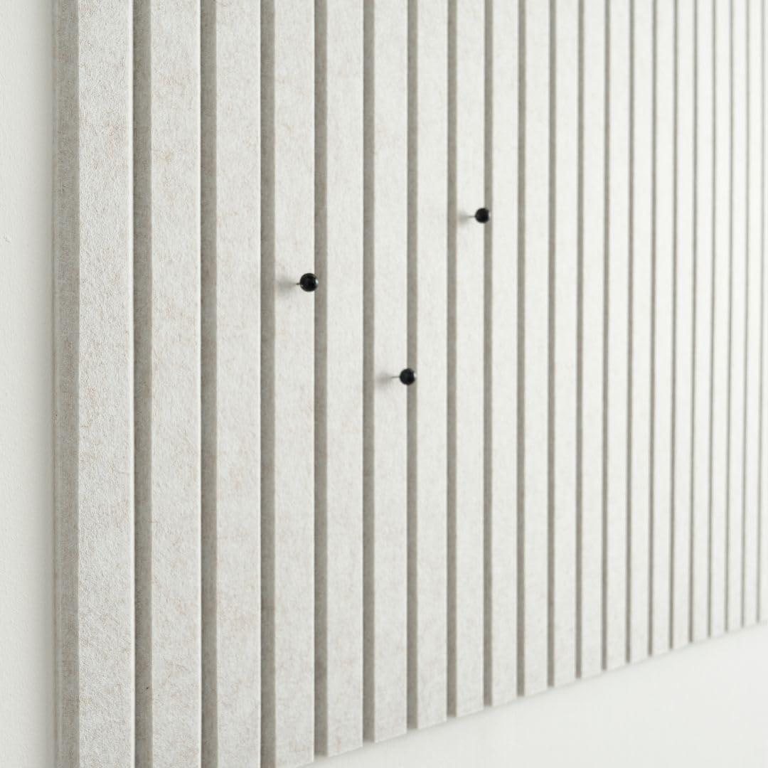 Tableros de Fieltro VIVELDA 30x30 cm Beige Claro - Paquete de 12