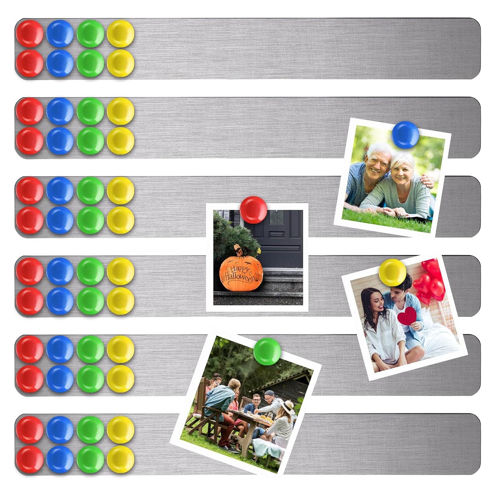 Conjunto de 6 Tableros Magnéticos Outus 38.1x5.1cm Plata