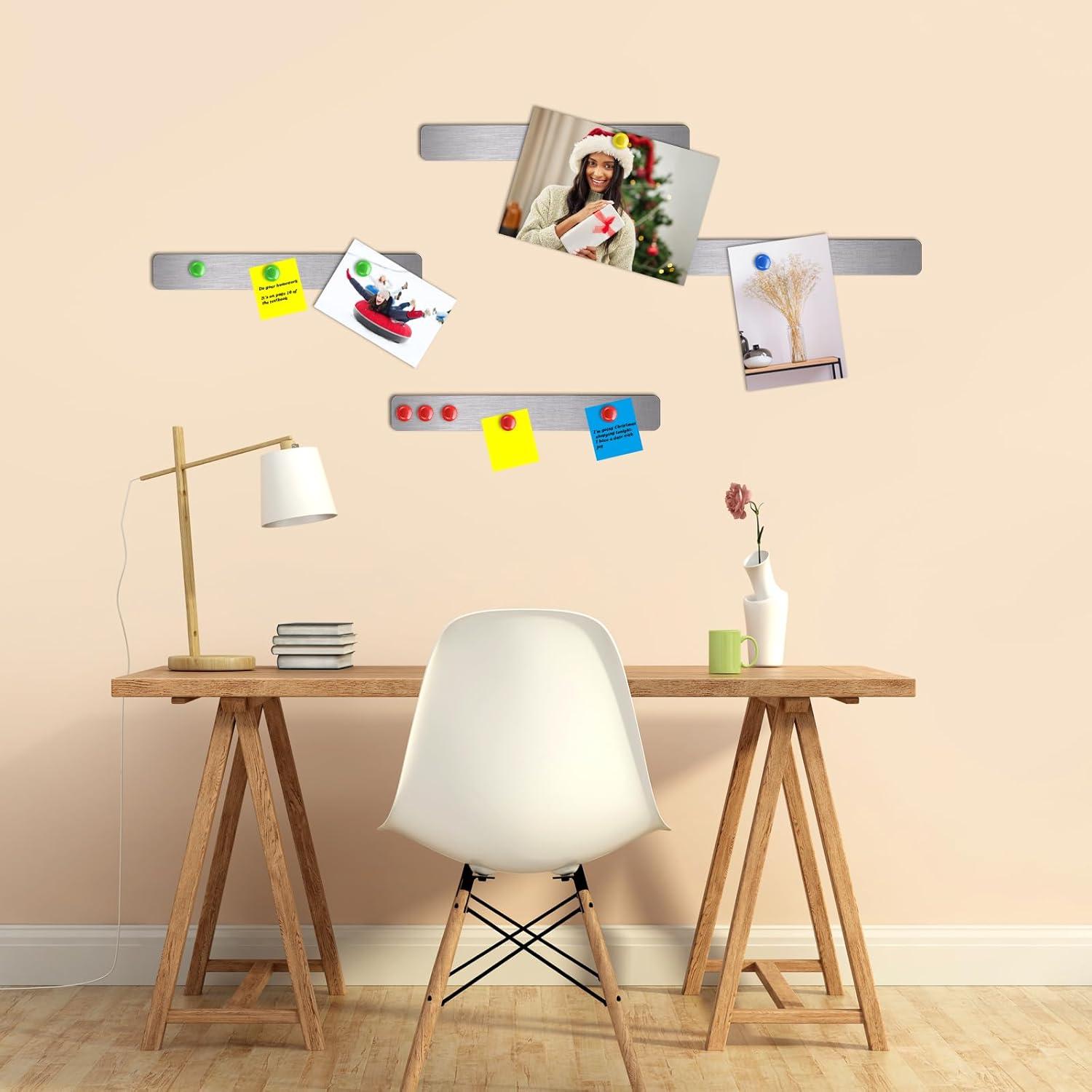 Conjunto de 6 Tableros Magnéticos Outus 38.1x5.1cm Plata