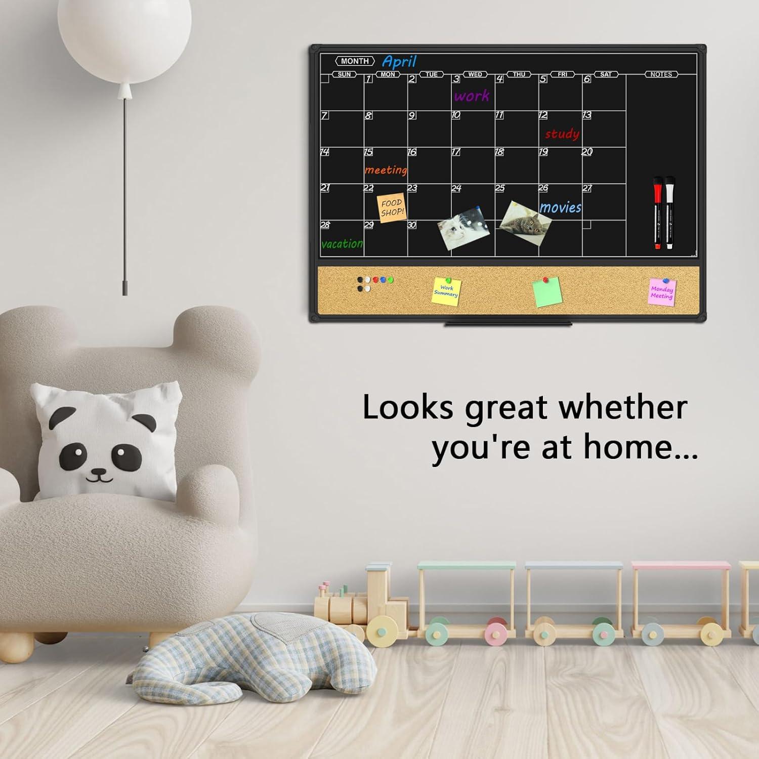 Calendario Magnético JILoffice 91.4x61 cm Pizarra Borrado Seco