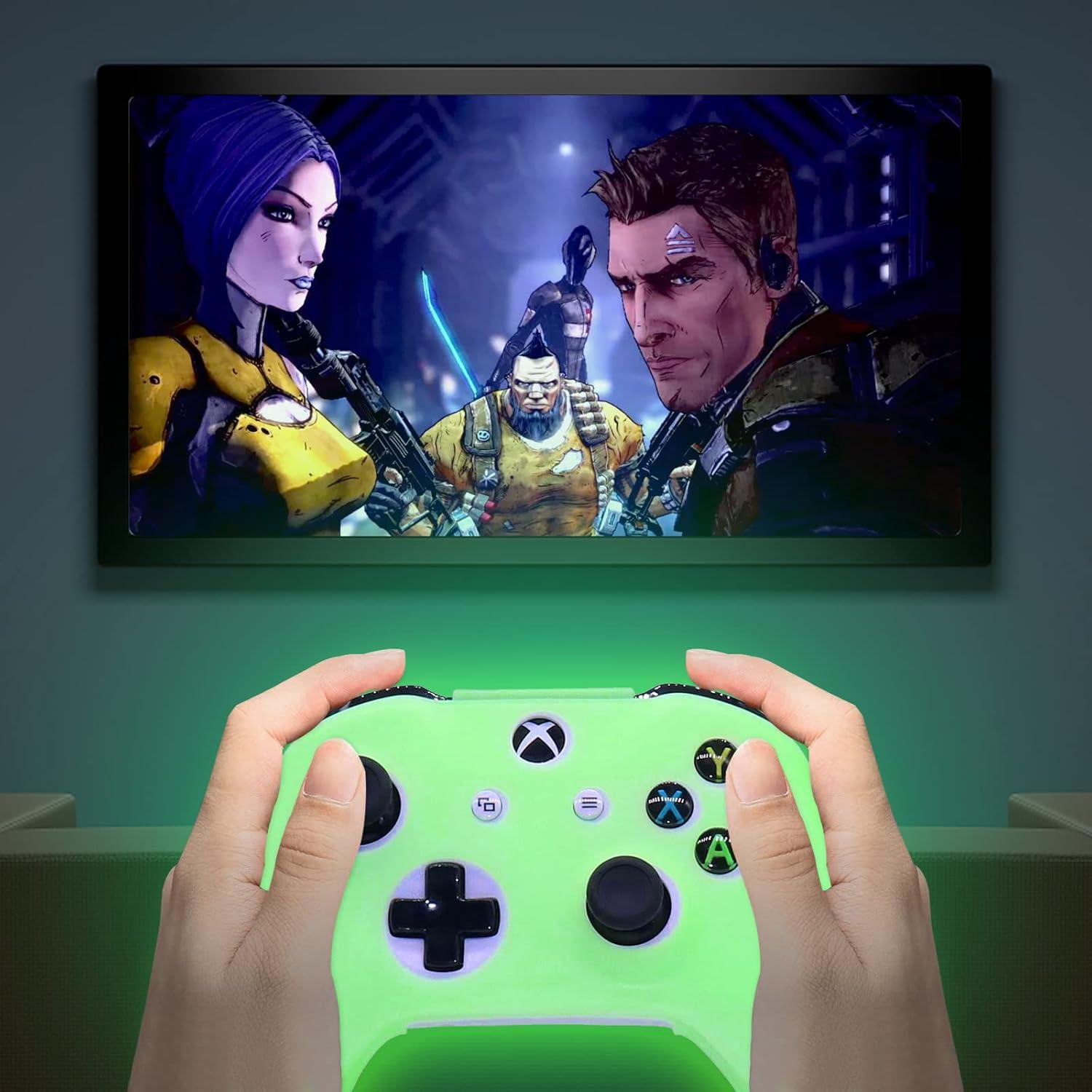 Funda de Silicona Grip HLRAO para Xbox One S + 6 Accesorios