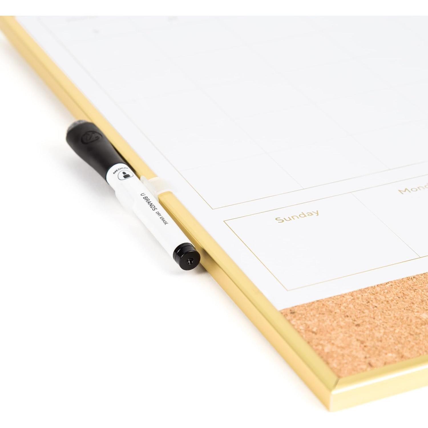 Pizarra Planificadora de Calendario 4 en 1 U Brands 40.6x50.8cm